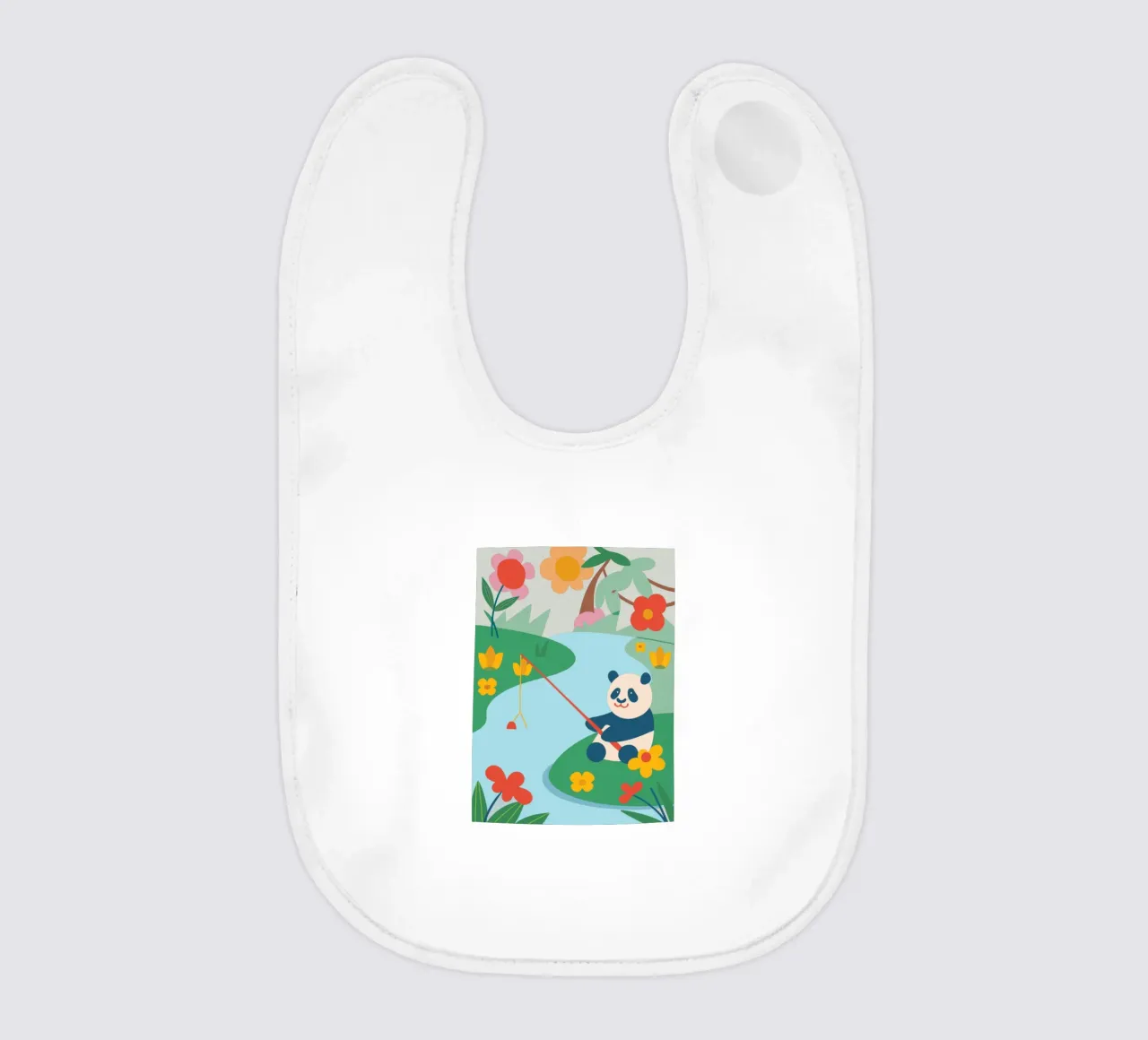 Fischereipanda Babylätzchen von CUTE ANIMALS