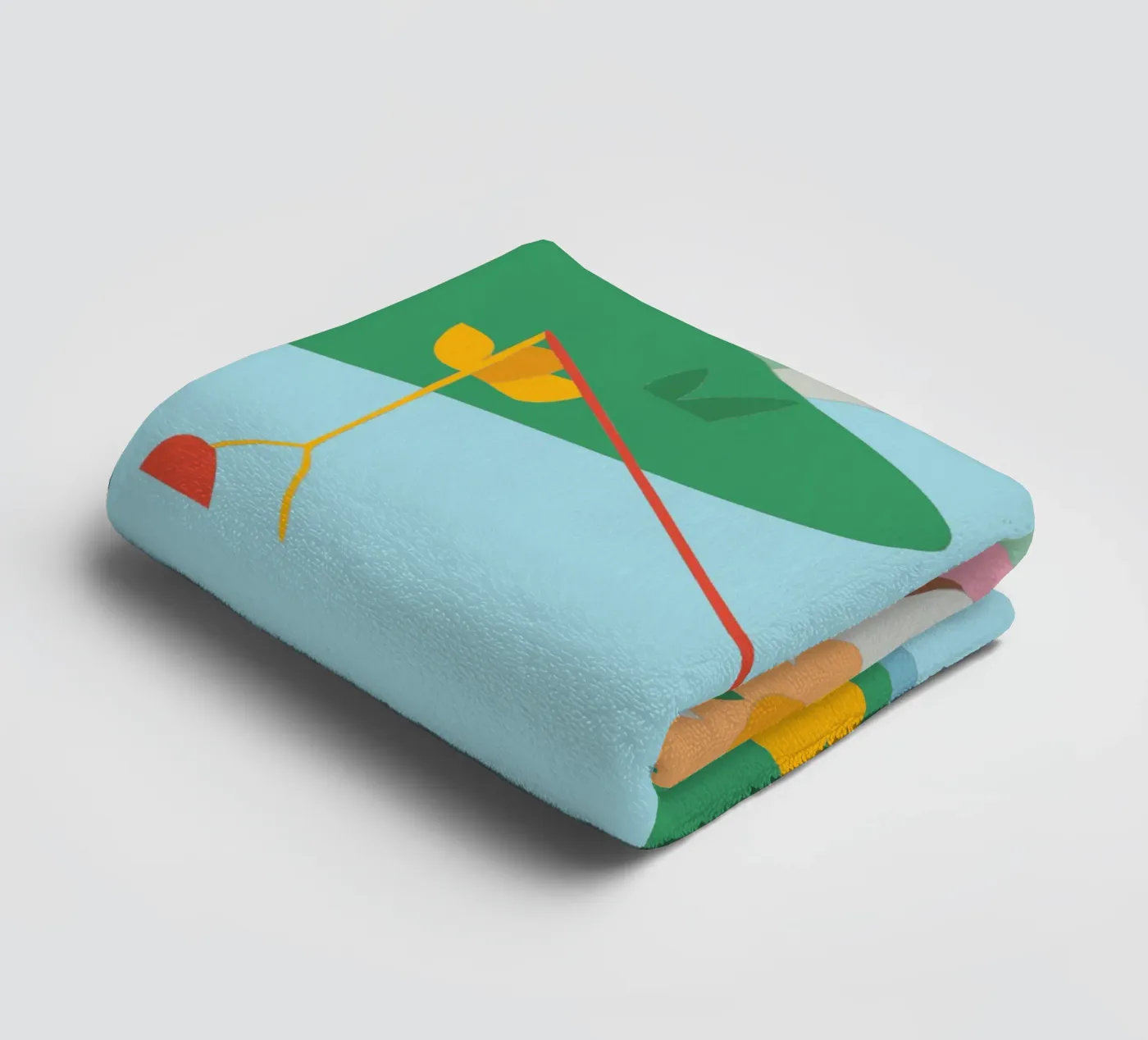 Fischereipanda Handtuch von CUTE ANIMALS