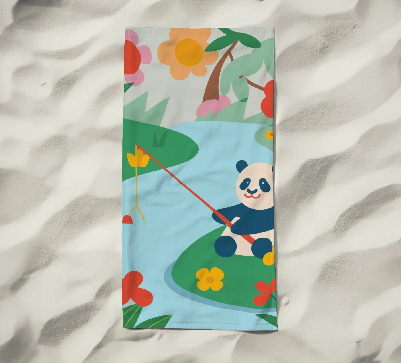 Panda da pesca telo mare da CUTE ANIMALS