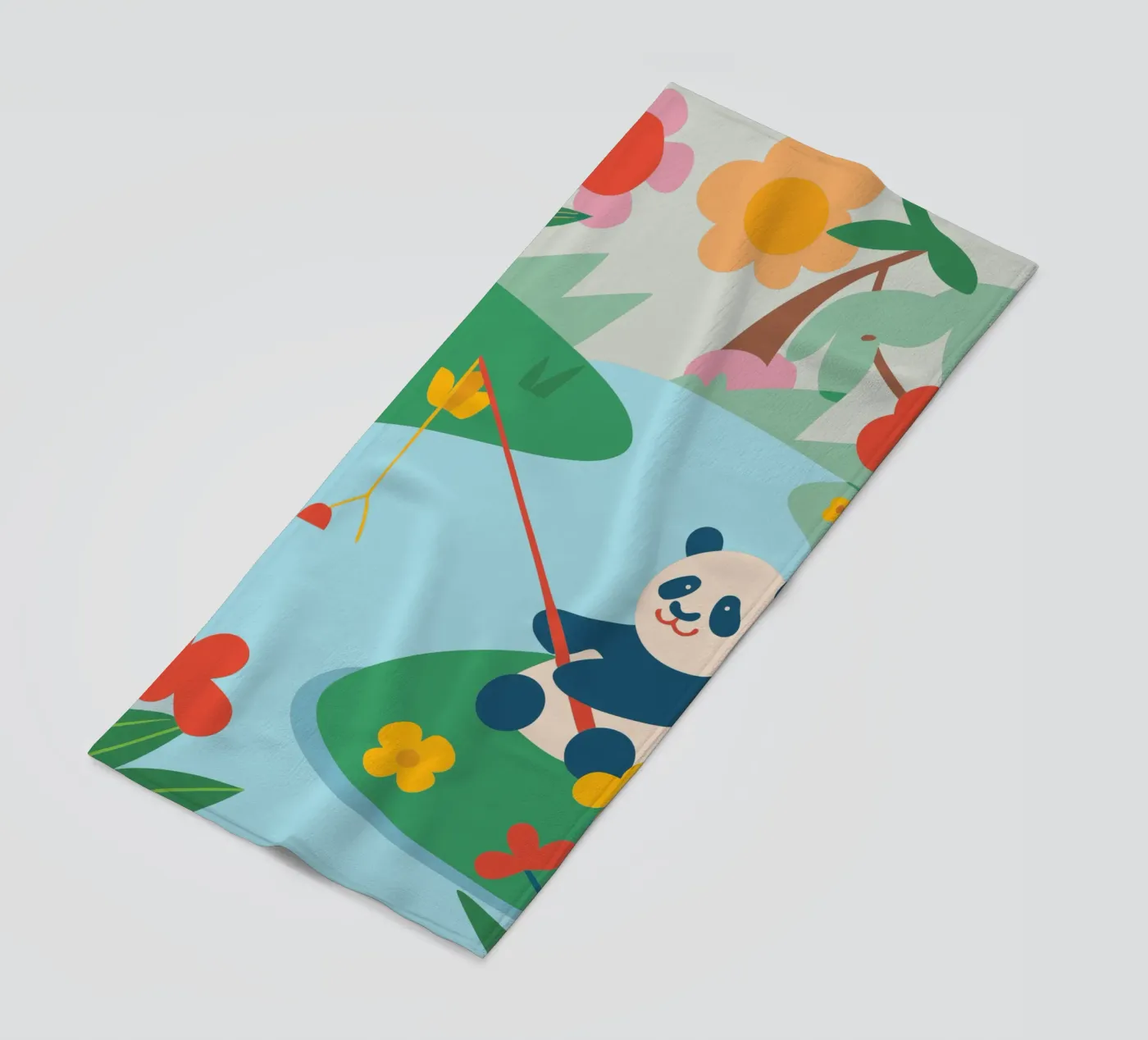 Panda da pesca telo mare da CUTE ANIMALS