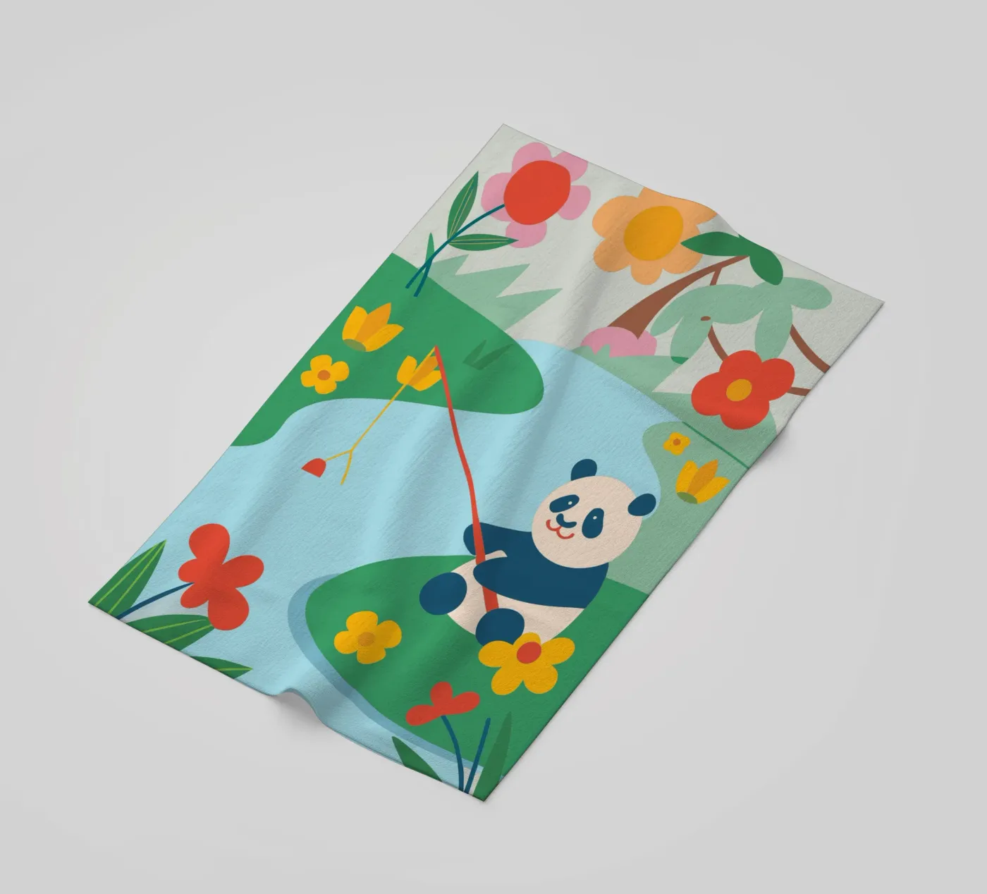 Panda da pesca telo mare da CUTE ANIMALS