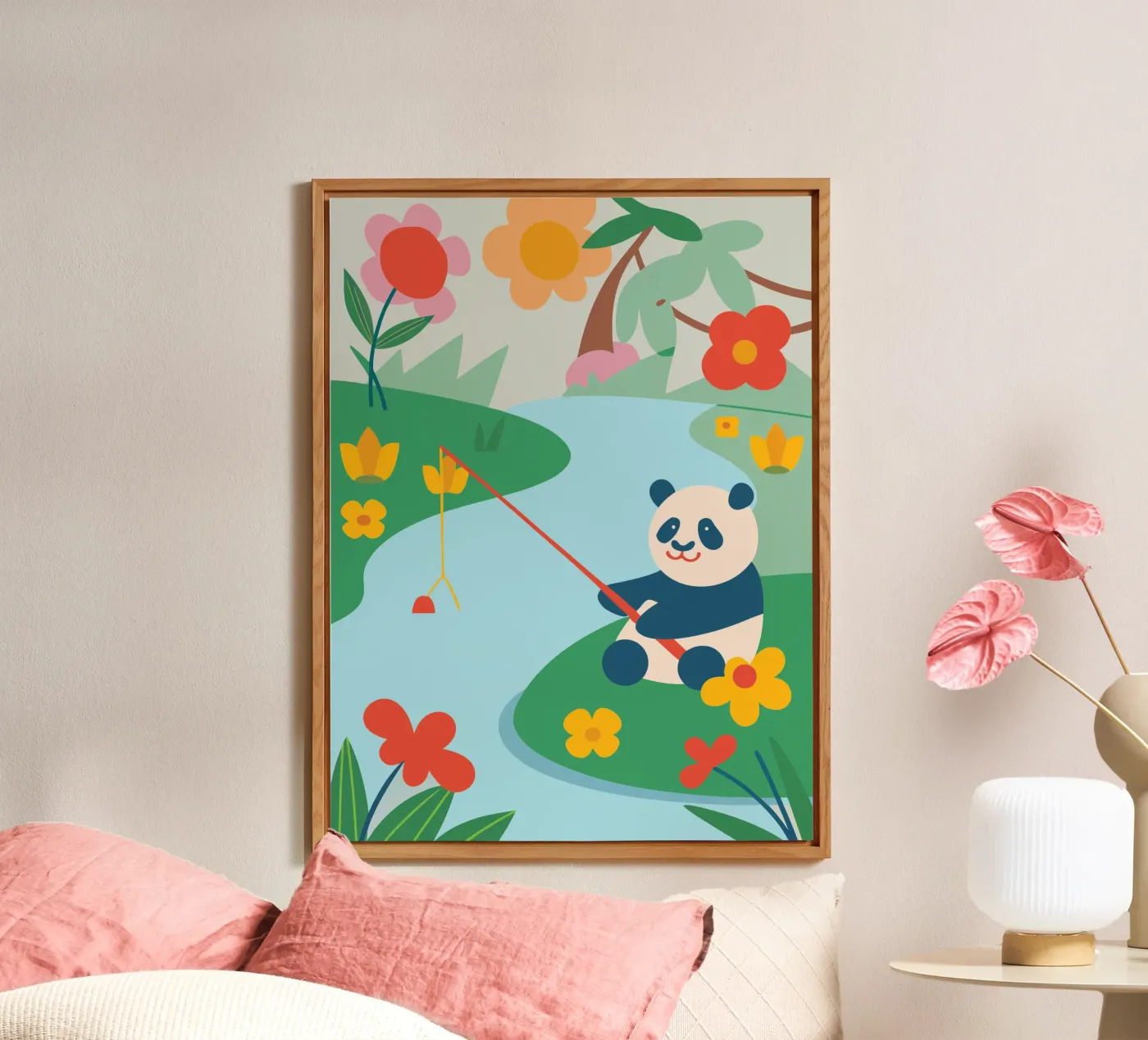 Fishing Panda Forex-Platte von CUTE ANIMALS
