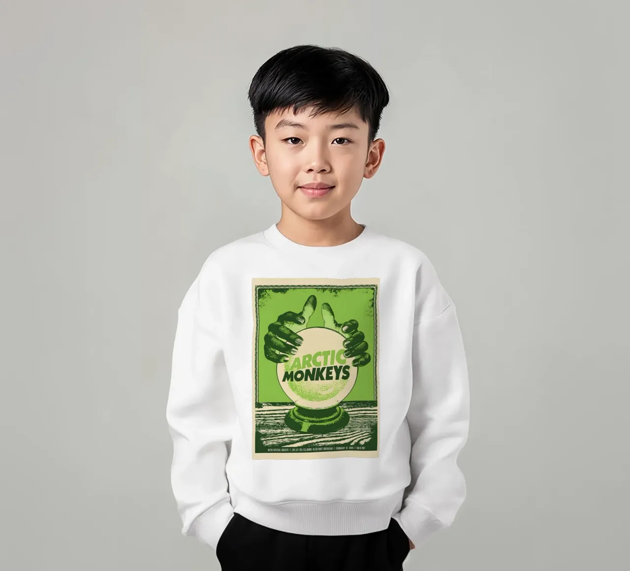 xiaOma Arctic Poster Vintage Music Canvas Art kids sweatshirt by DGUnder