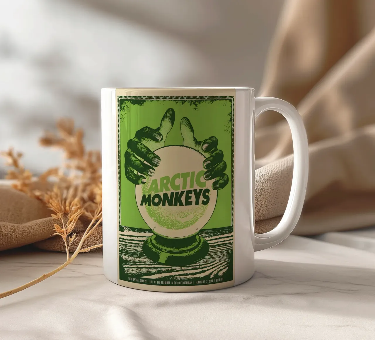 xiaOma Arctic Poster Vintage Music Canvas Art ceramic mug by DGUnder
