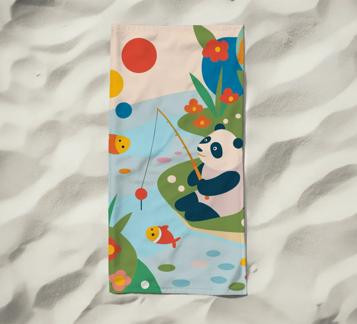 Panda da pesca telo mare da CUTE ANIMALS