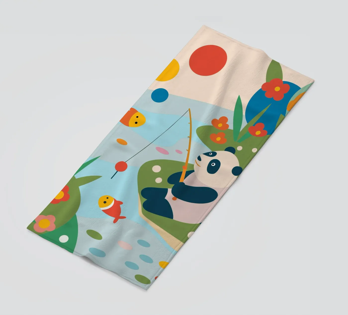 Panda da pesca telo mare da CUTE ANIMALS