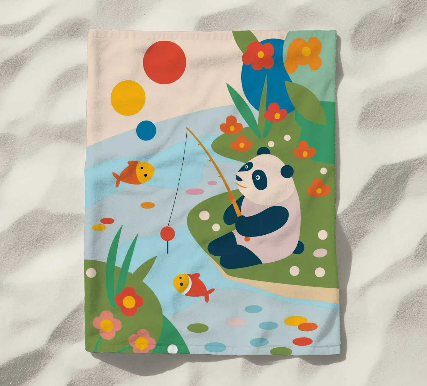 Panda da pesca telo mare da CUTE ANIMALS