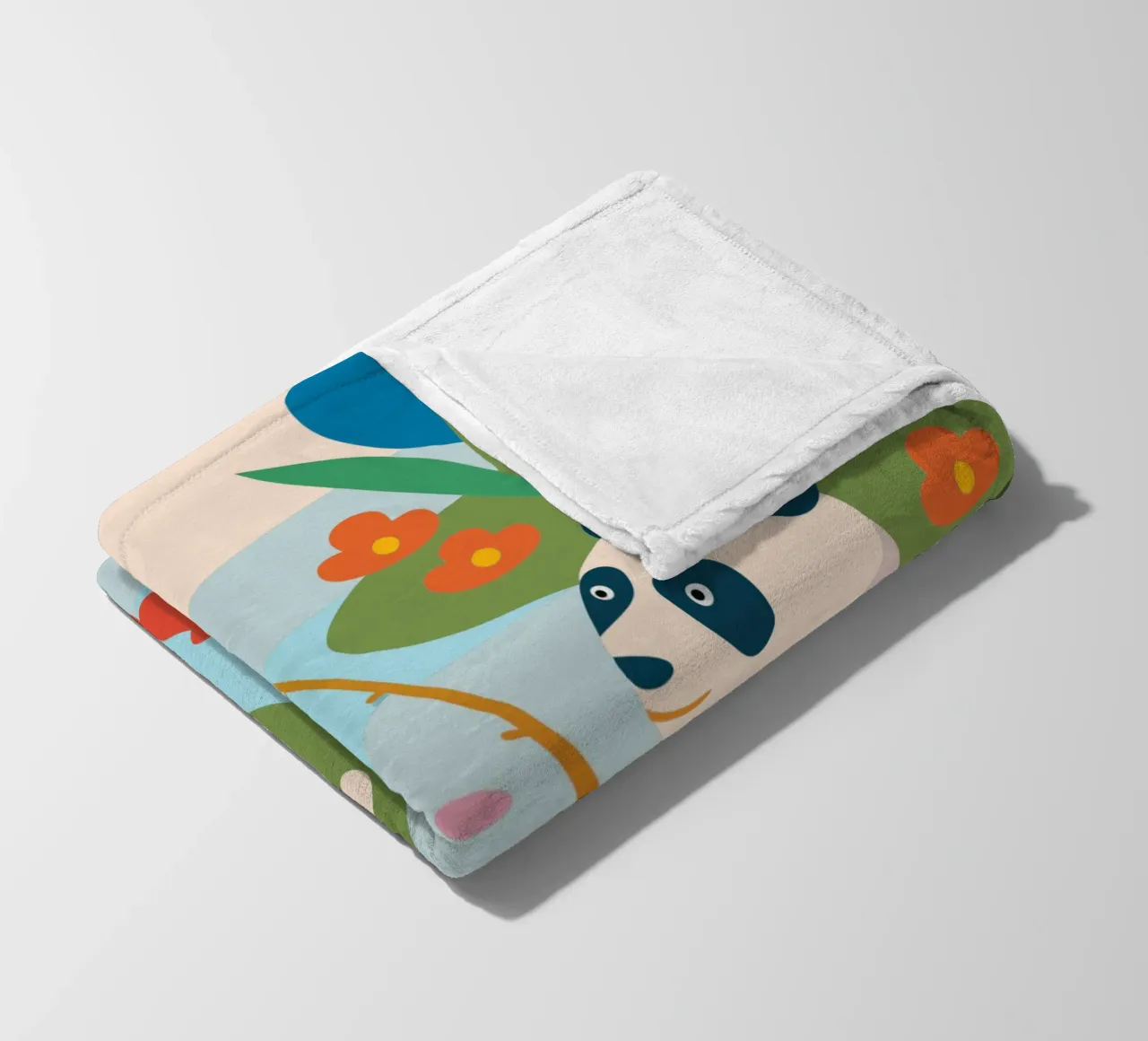 Fischereipanda Fleecedecke von CUTE ANIMALS