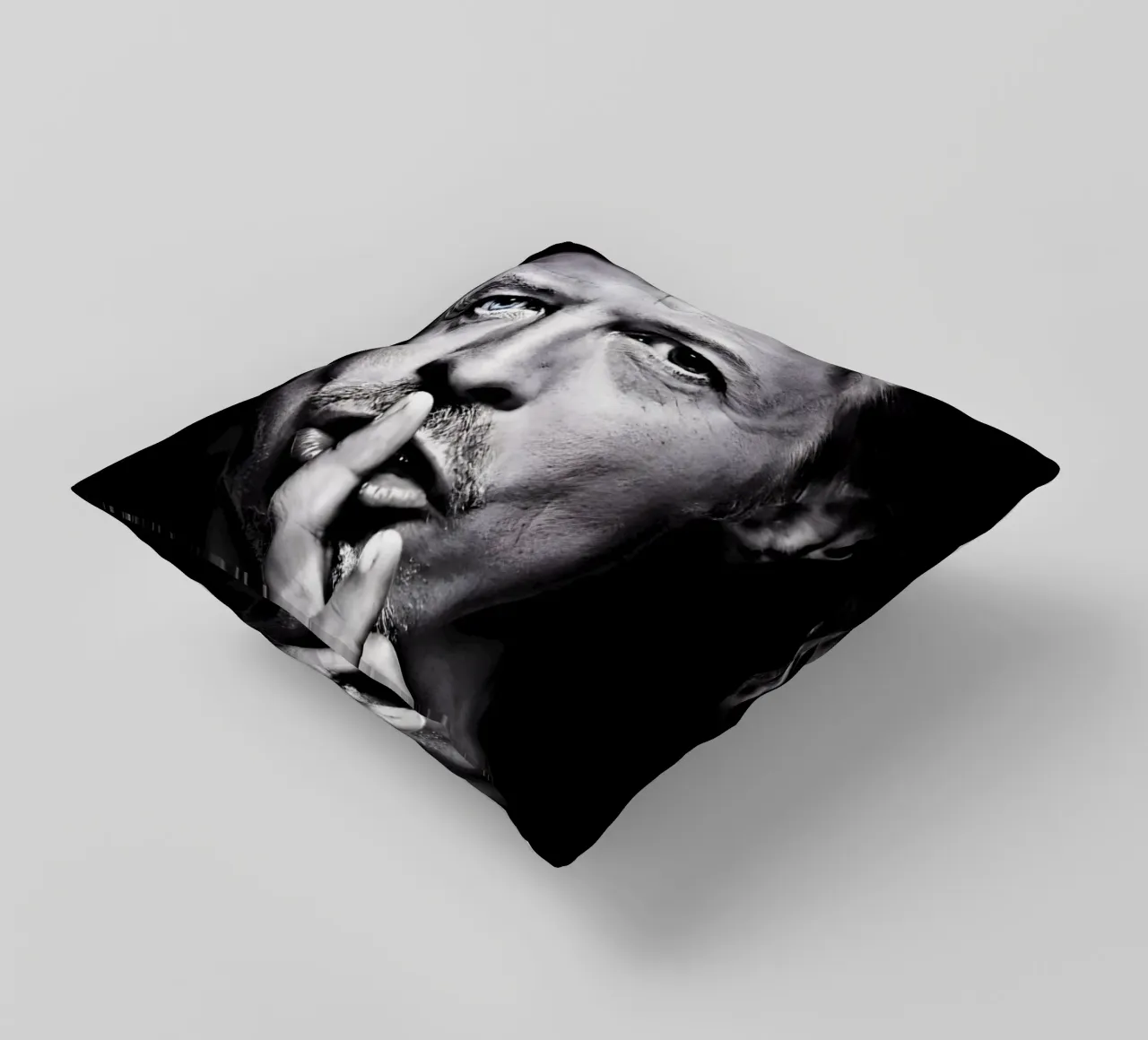 David Bowie cuscino da Low poly art