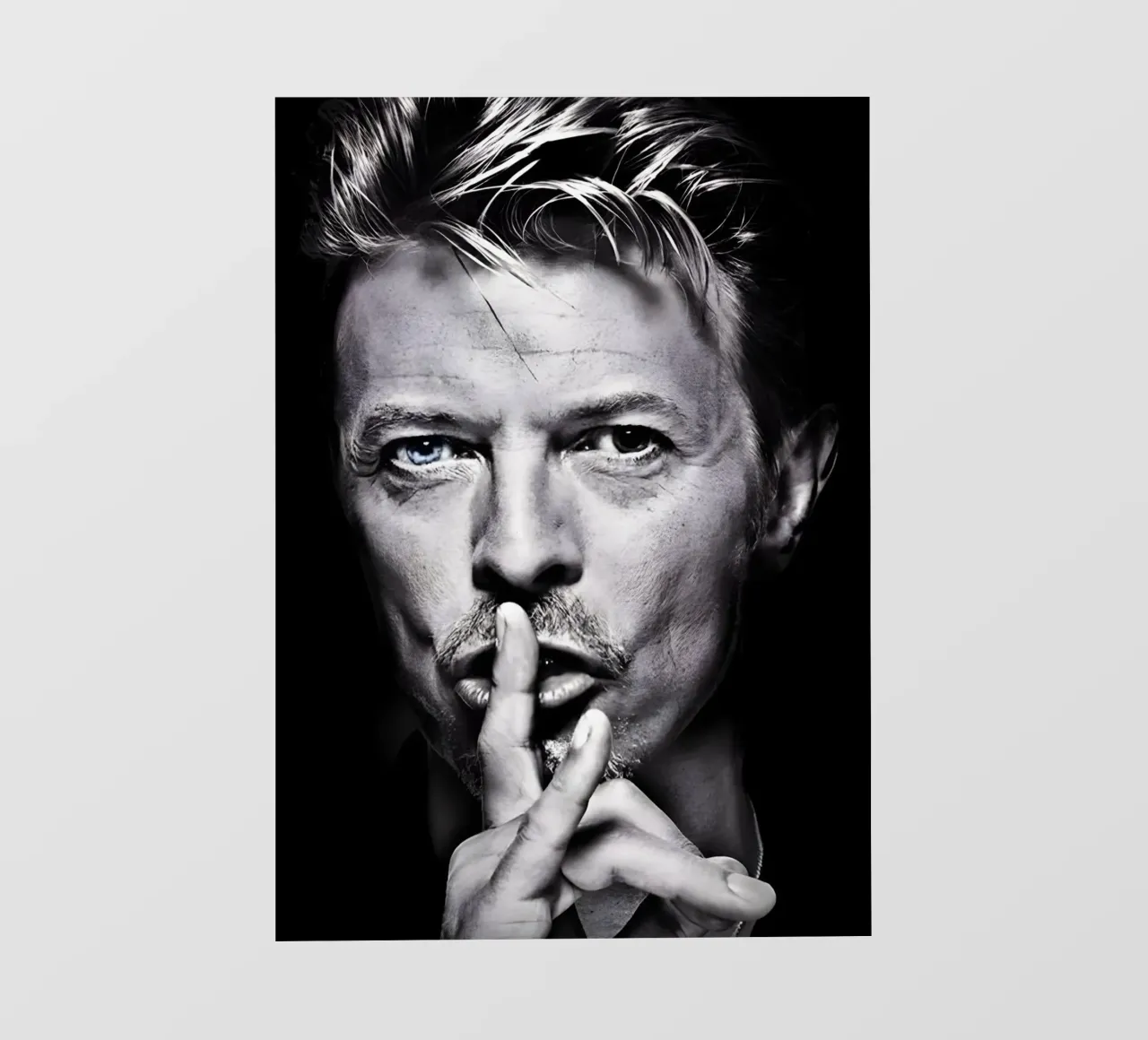 David Bowie pellicola backlit da Low poly art