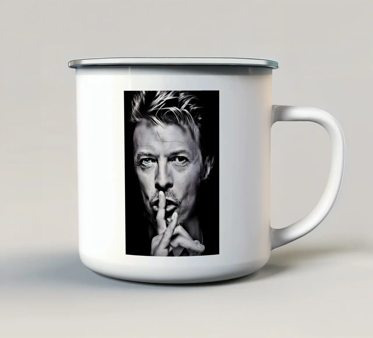 David Bowie tazza in smalto da Low poly art