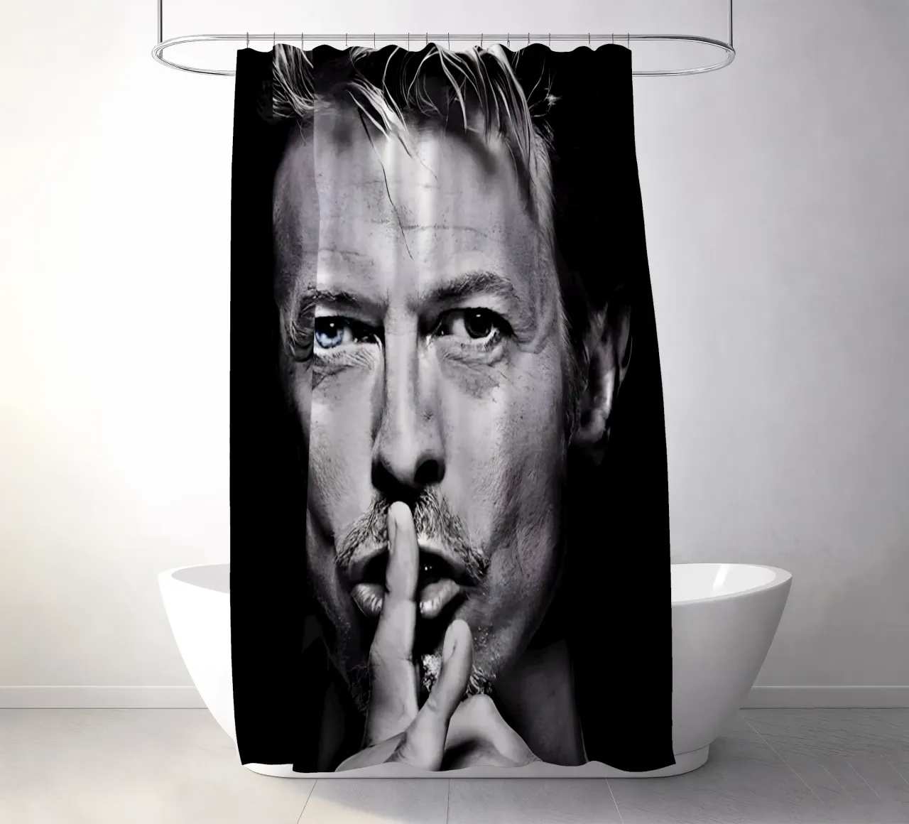 David Bowie tenda da doccia da Low poly art