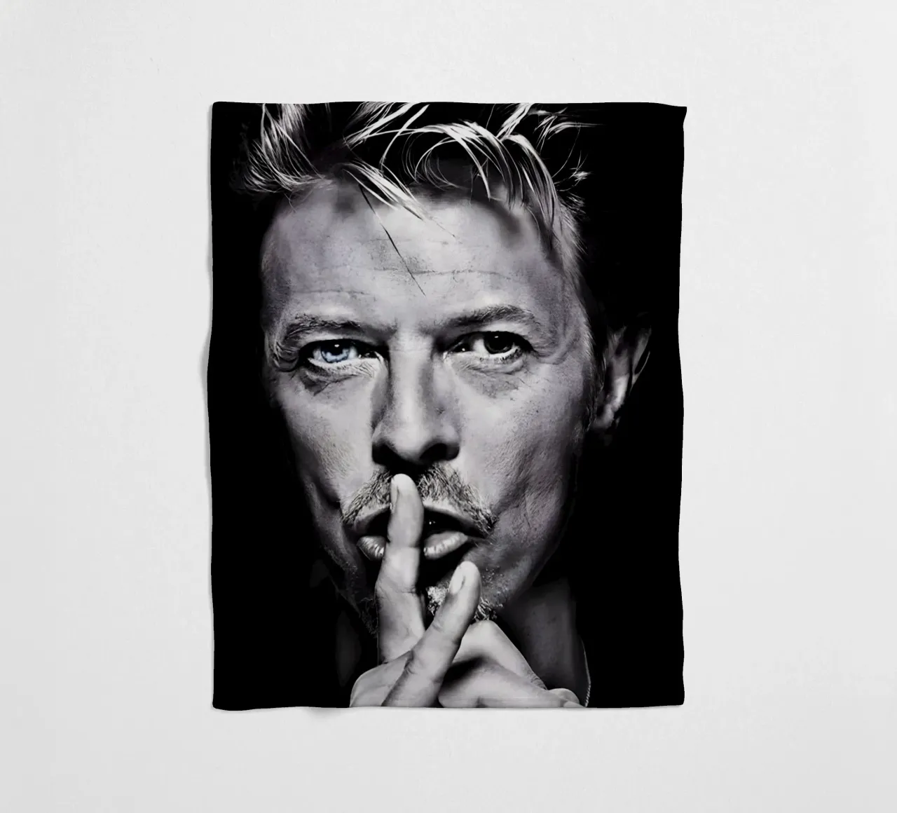 David Bowie coperta in pile da Low poly art