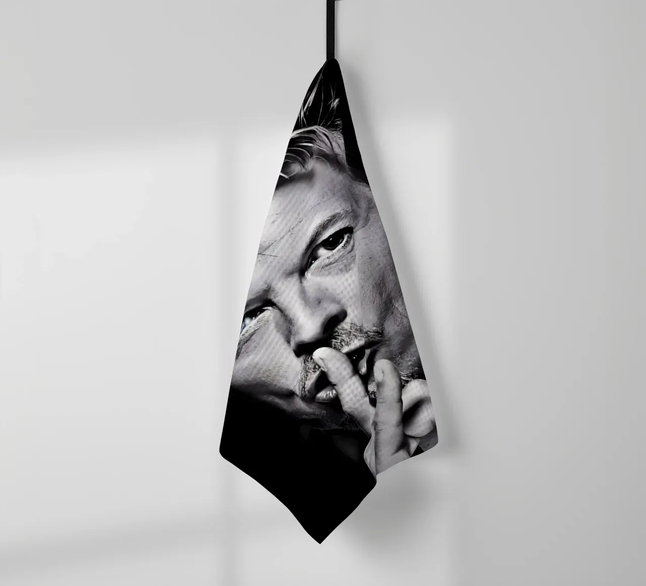 David Bowie canovaccio da cucina da Low poly art
