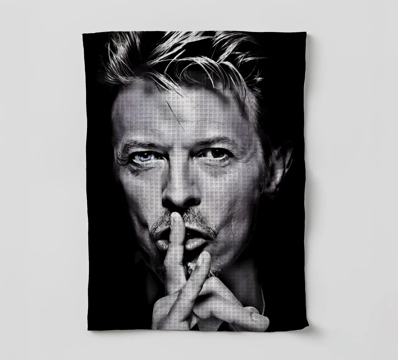 David Bowie canovaccio da cucina da Low poly art