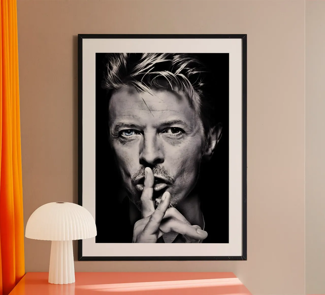 David Bowie poster by Low poly art