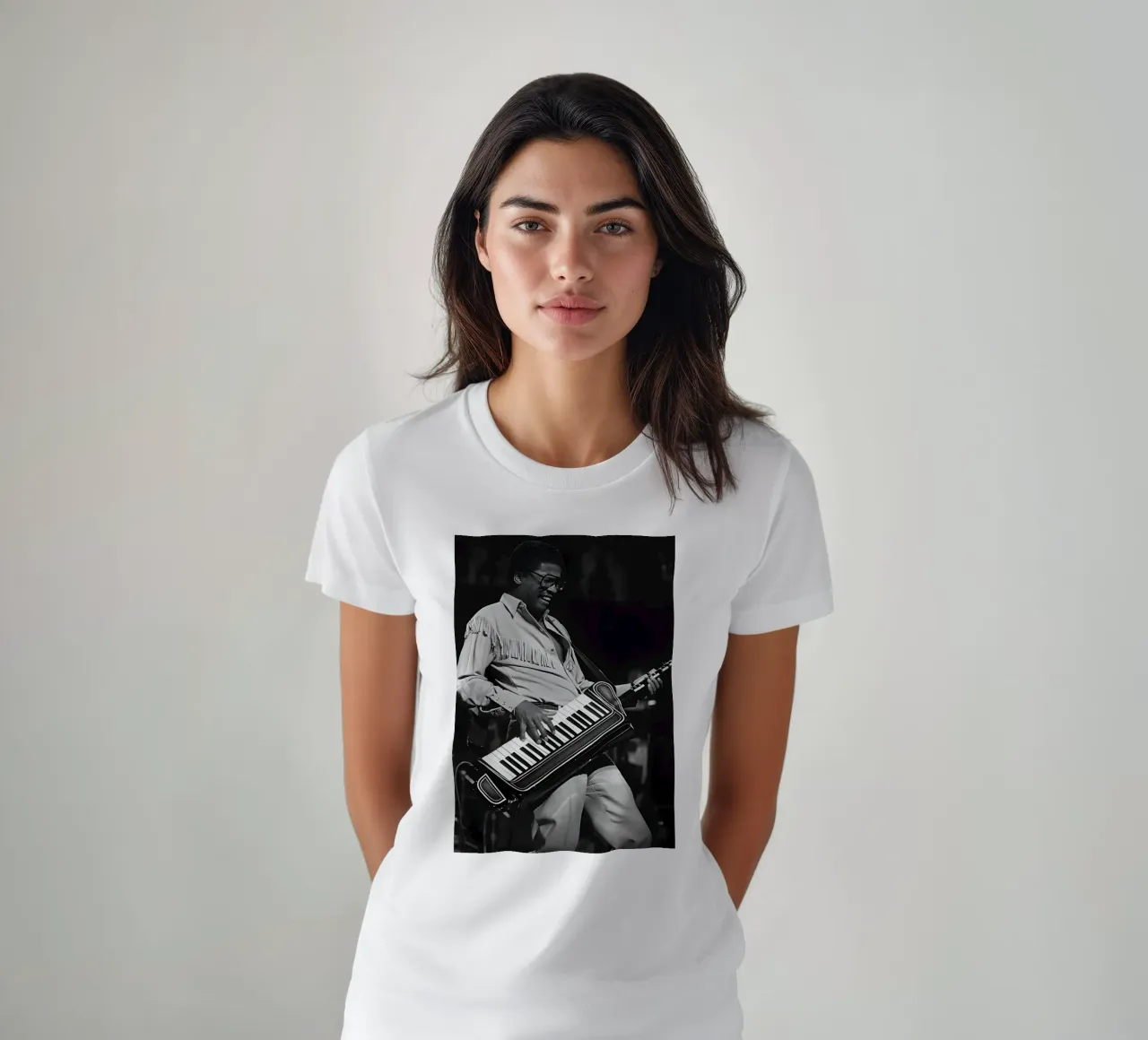 Herbie Hancock t-shirt by Low poly art