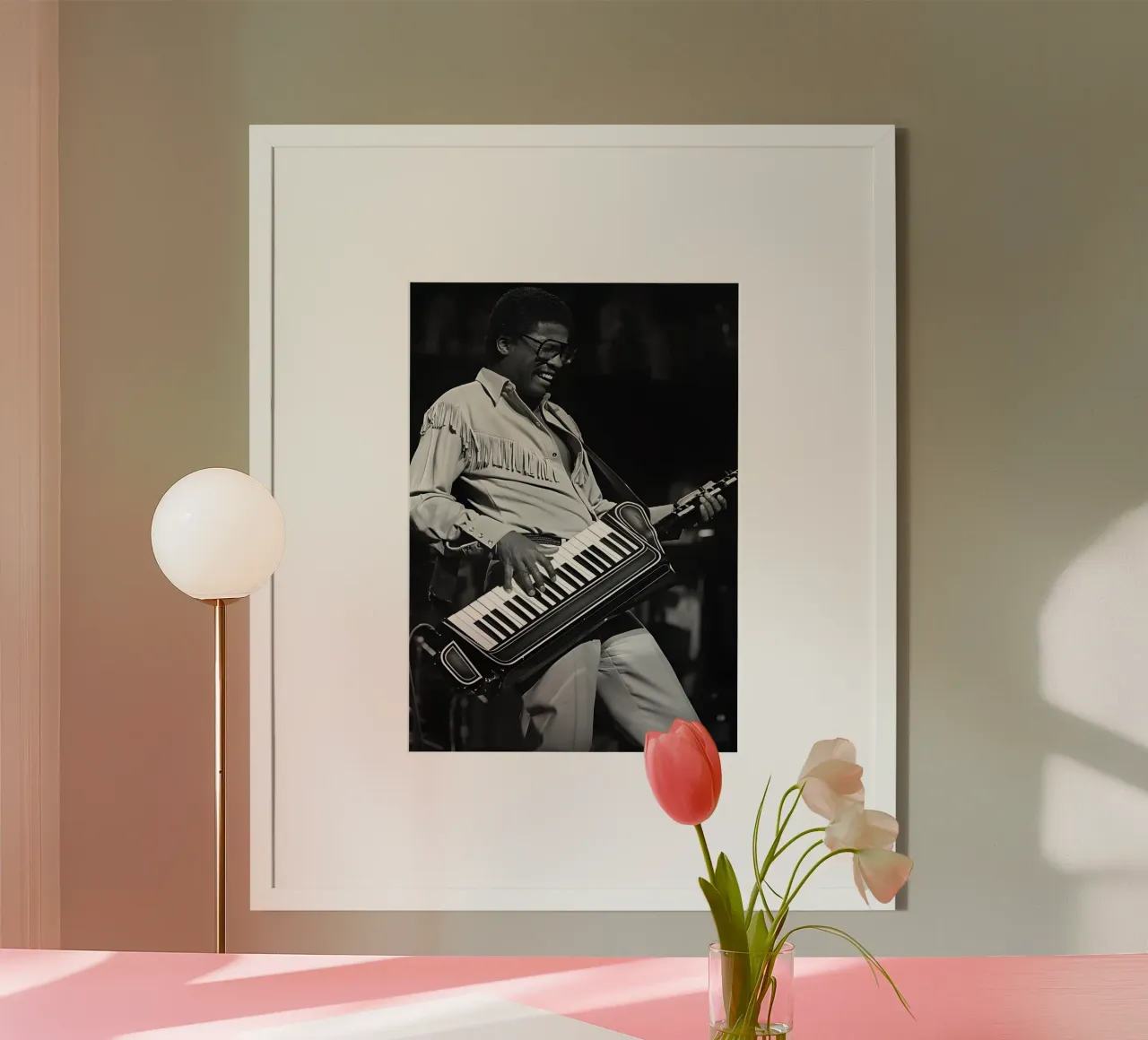 Herbie Hancock poster van Low poly art