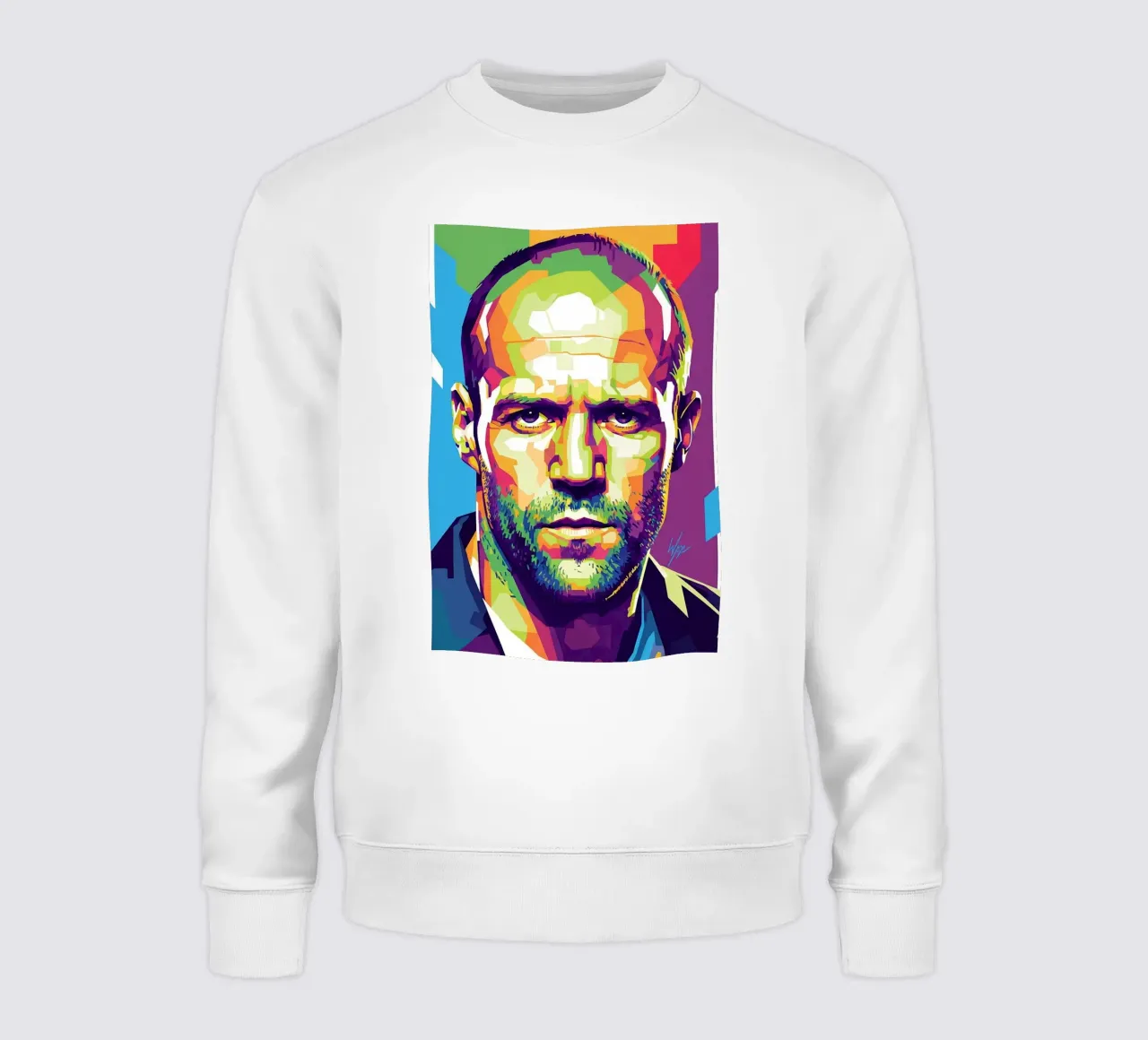 Jason Statham WPAP art style (1) felpa da Hantamrata