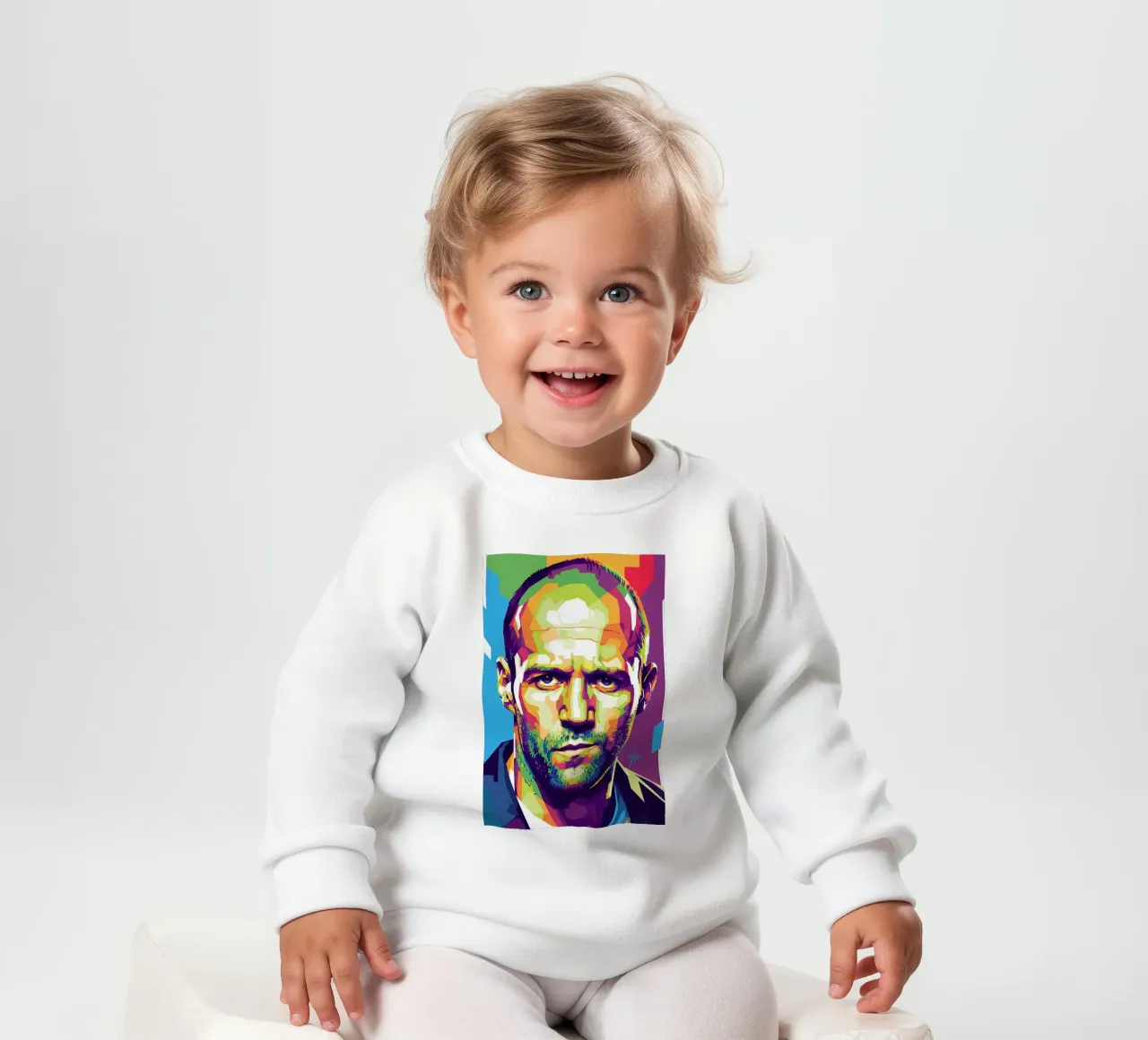 Jason Statham WPAP art style (1) felpa neonato da Hantamrata