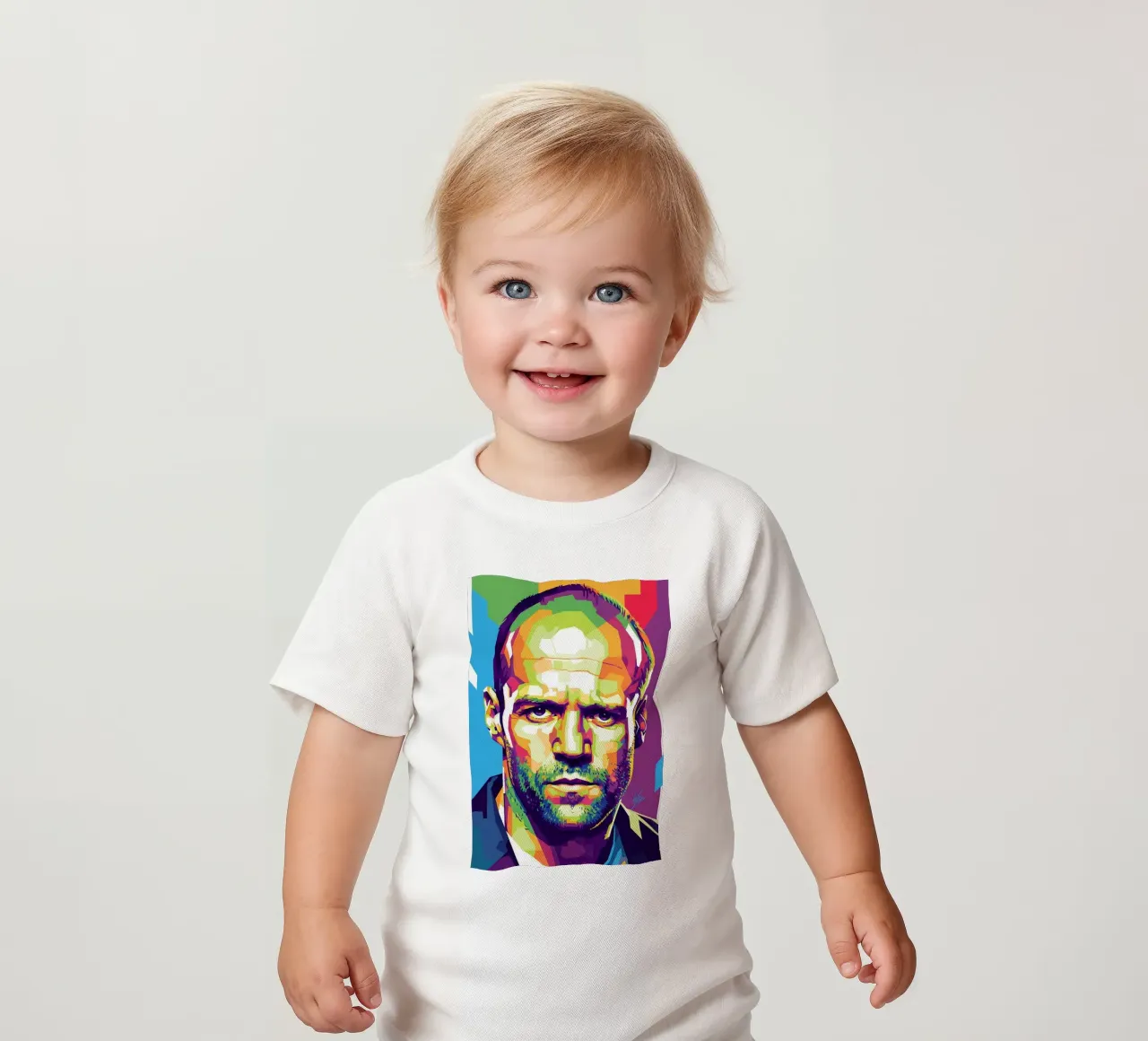 Jason Statham WPAP art style (1) maglietta neonato da Hantamrata