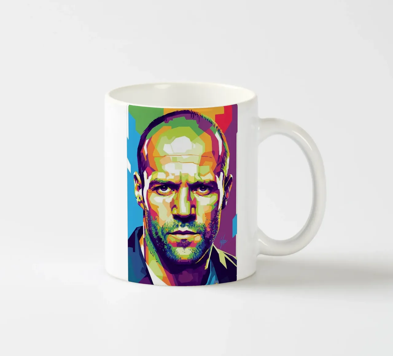 Jason Statham WPAP art style (1) tazza in ceramica da Hantamrata