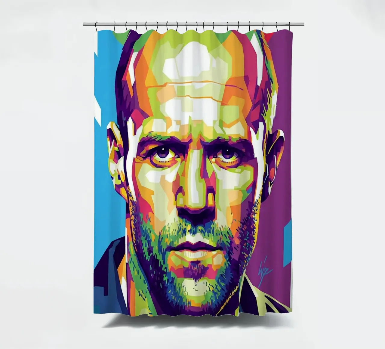 Jason Statham WPAP art style (1) tenda da doccia da Hantamrata