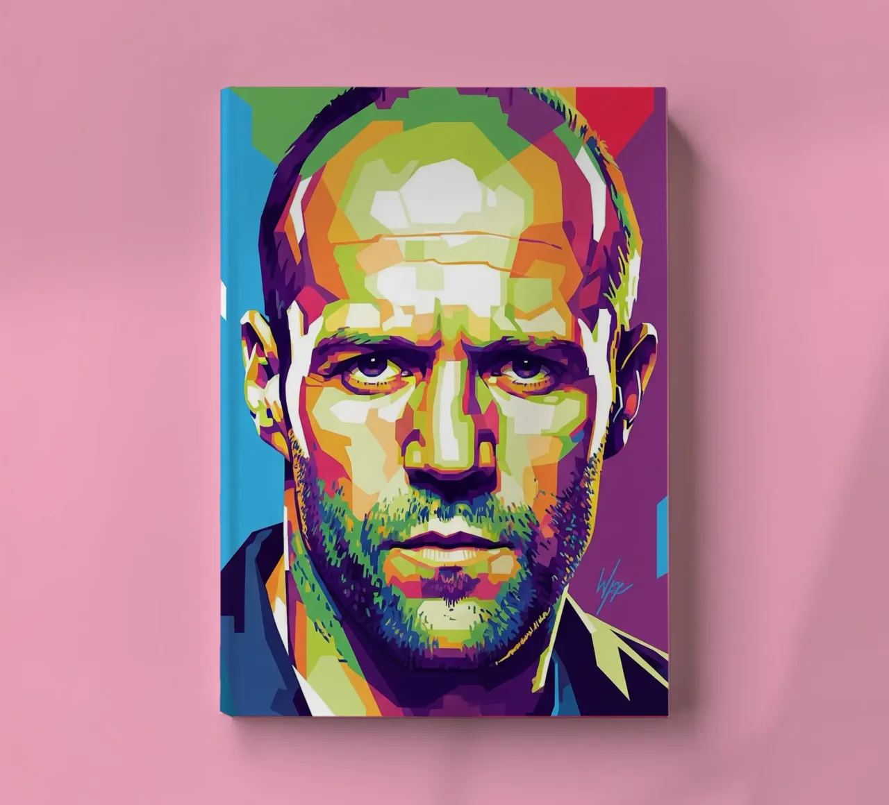 Jason Statham WPAP art style (1) notebook by Hantamrata