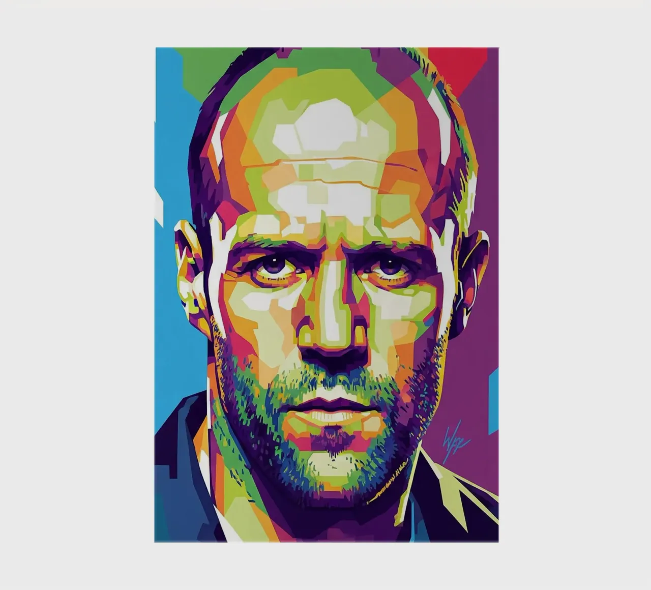 Jason Statham WPAP art style (1) notebook by Hantamrata