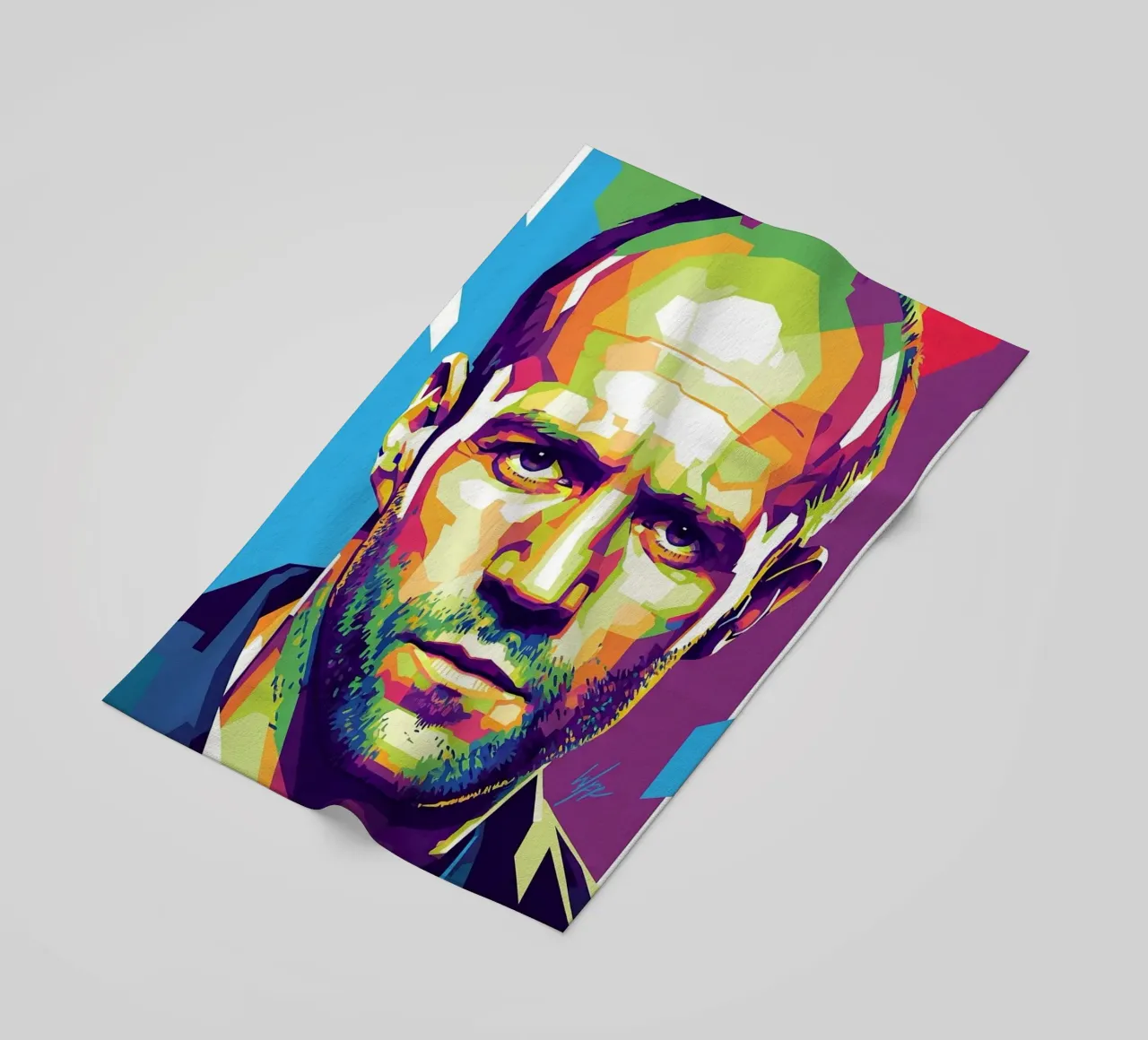 Jason Statham WPAP art style (1) telo mare da Hantamrata