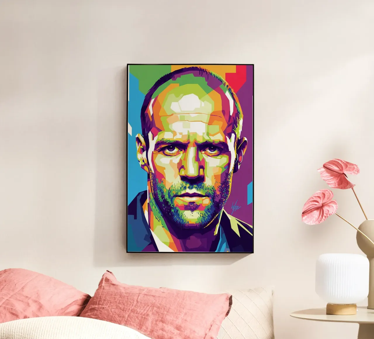 Jason Statham WPAP art style (1) plexiglass da Hantamrata