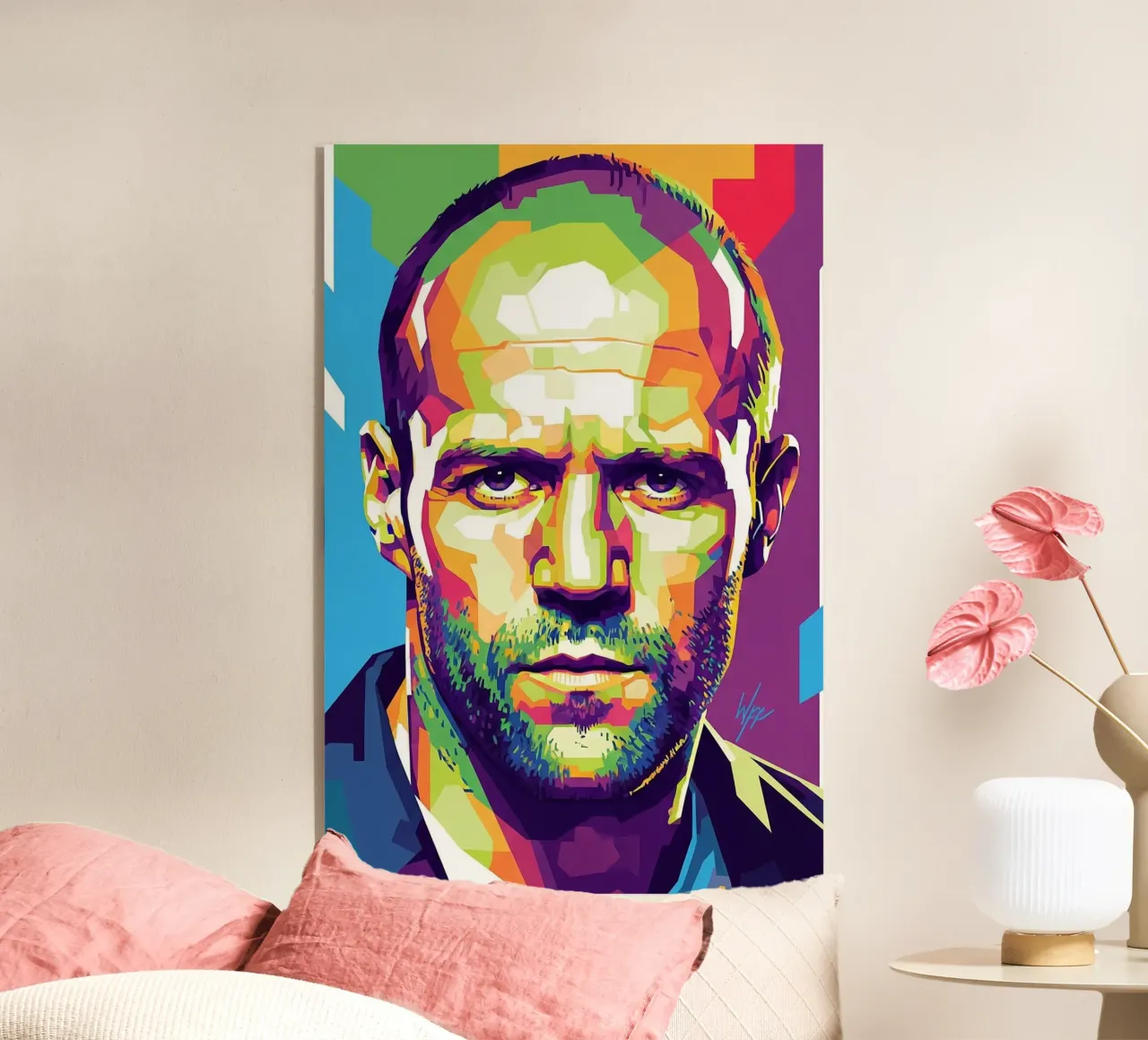 Jason Statham WPAP art style (1) plexiglass da Hantamrata