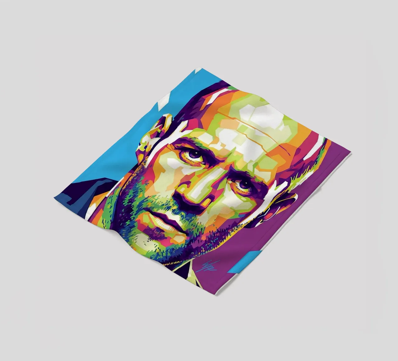 Jason Statham WPAP art style (1) coperta in pile da Hantamrata
