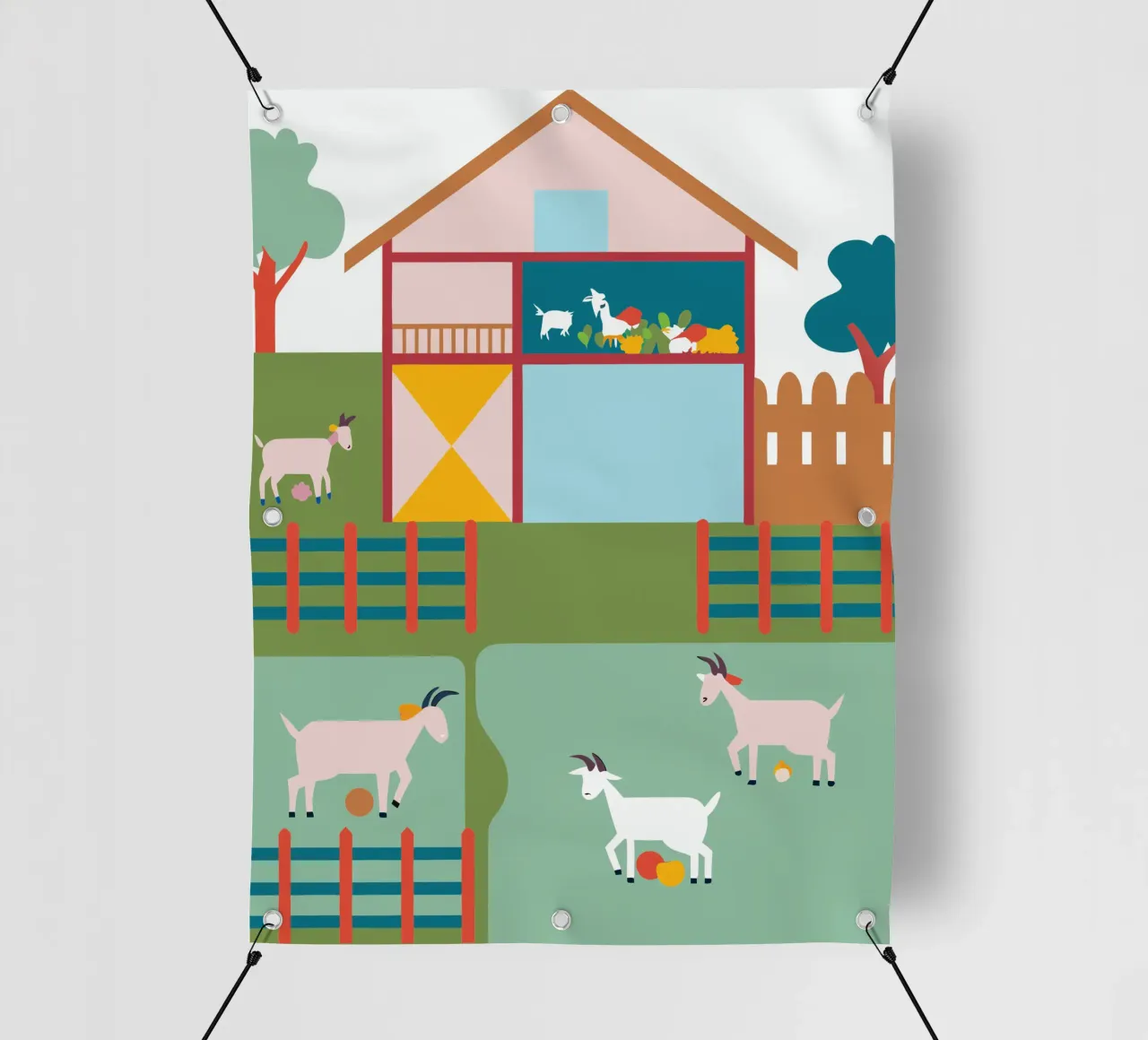Allevamento di capre telo in pvc da CUTE ANIMALS