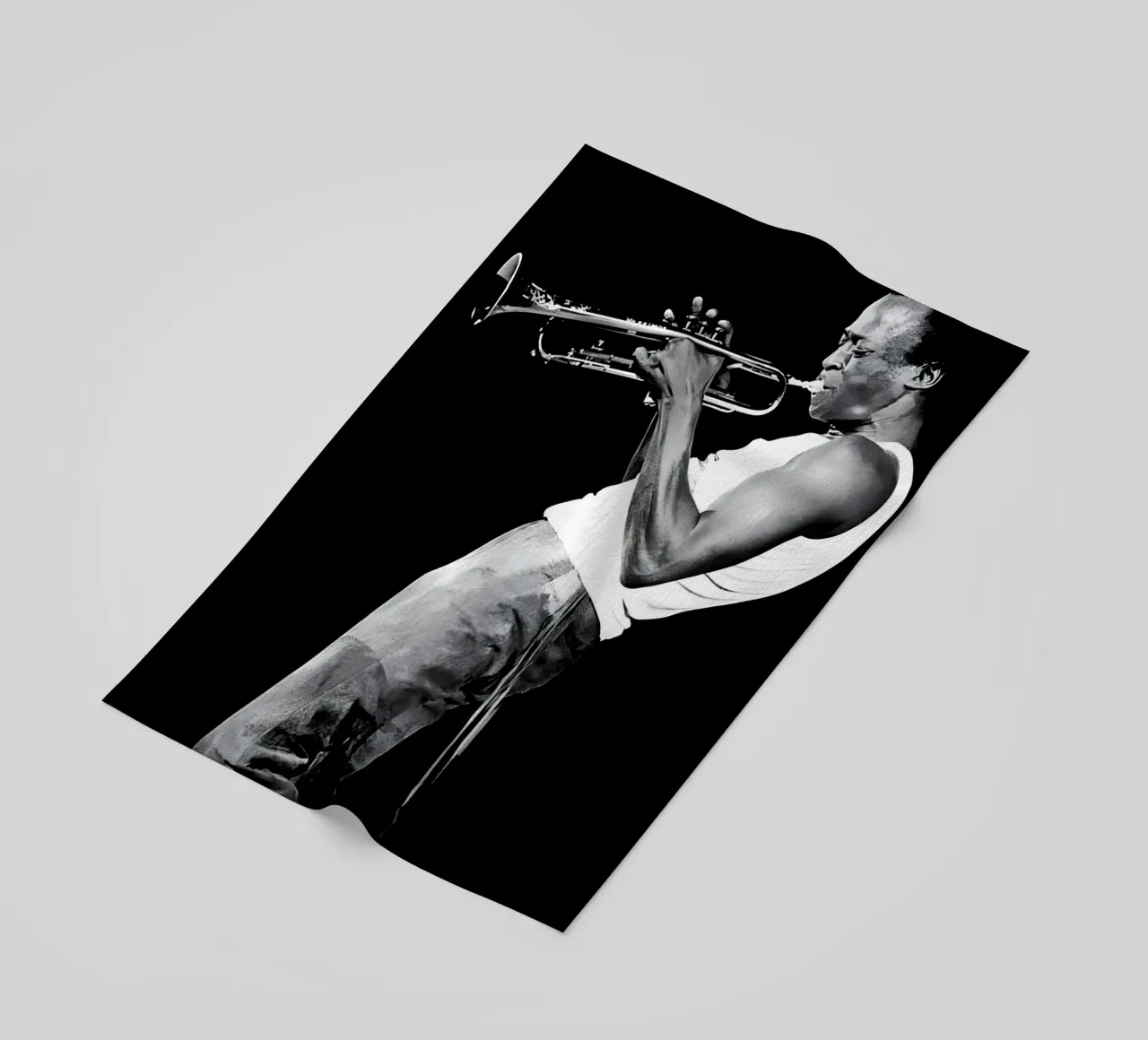 Miles Davis telo mare da Low poly art