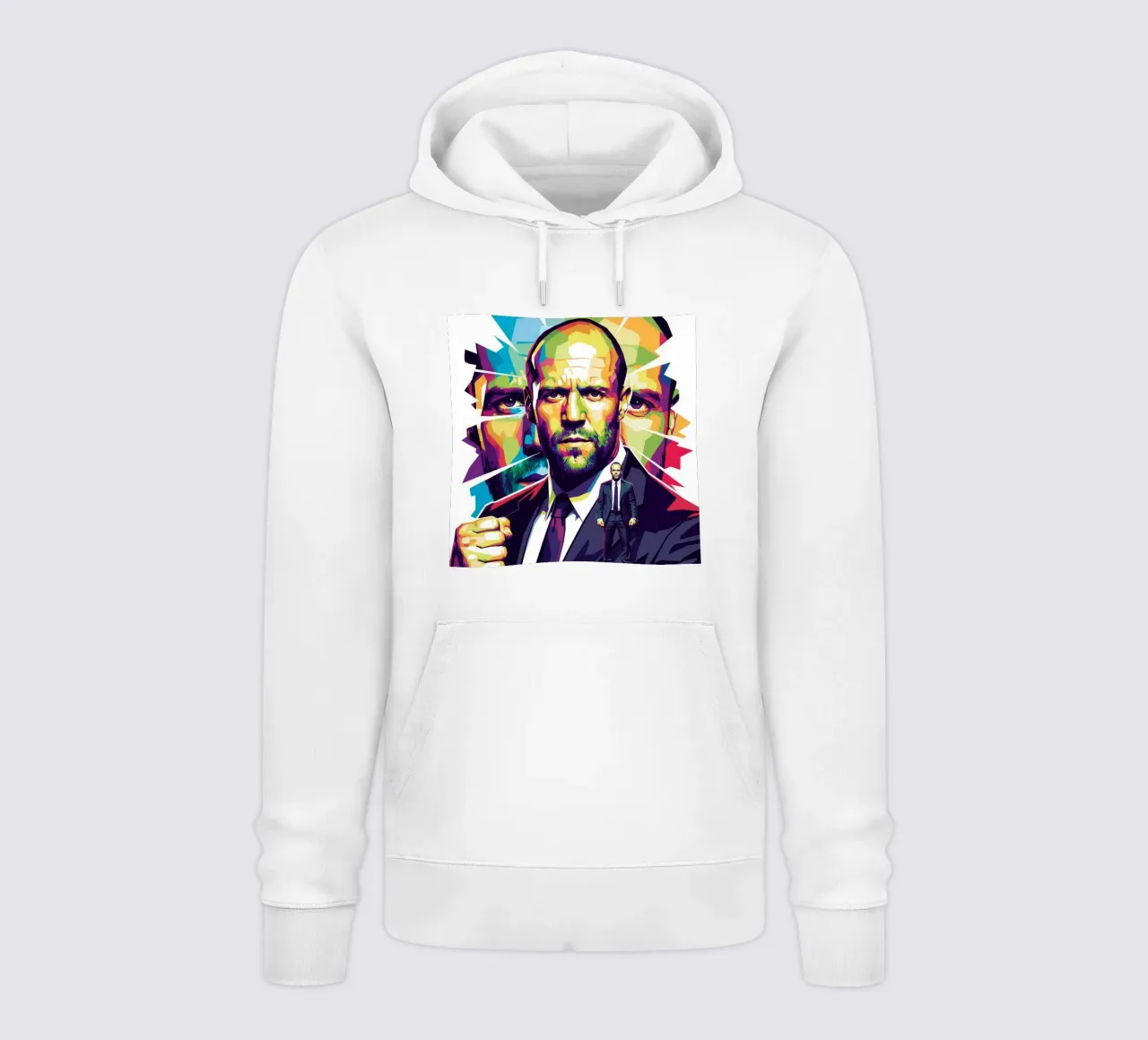 Jason Statham - WPAP art style (2) felpa con cappuccio da Hantamrata