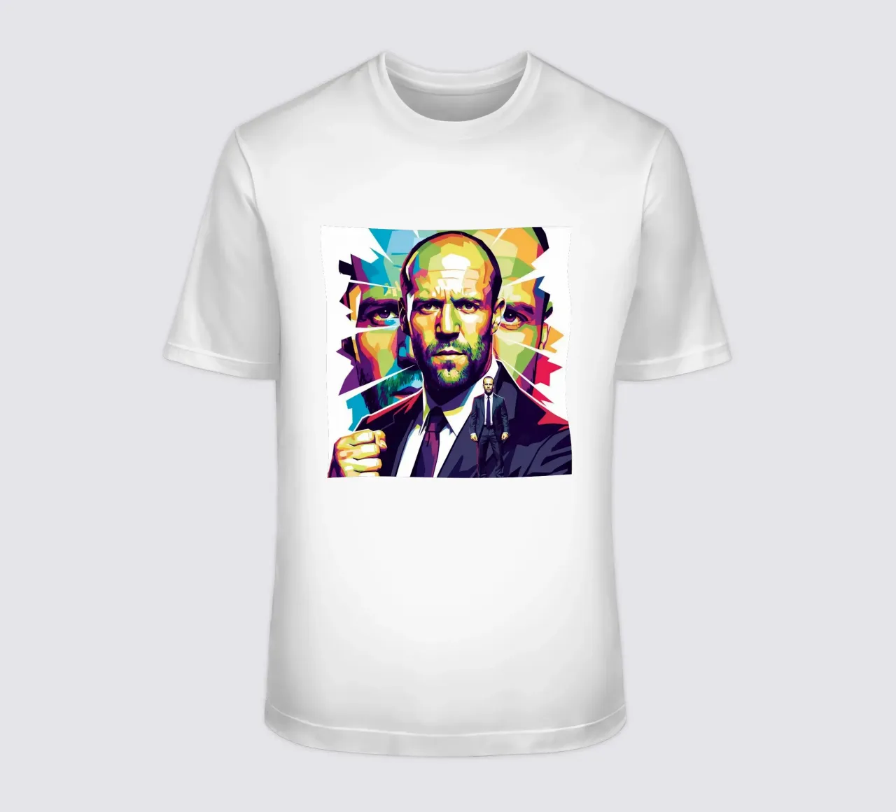 Jason Statham - WPAP art style (2) t-shirt da Hantamrata