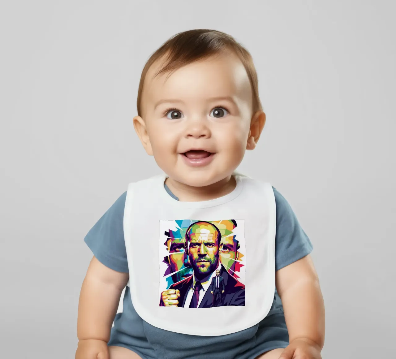 Jason Statham - WPAP art style (2) bavaglino da Hantamrata