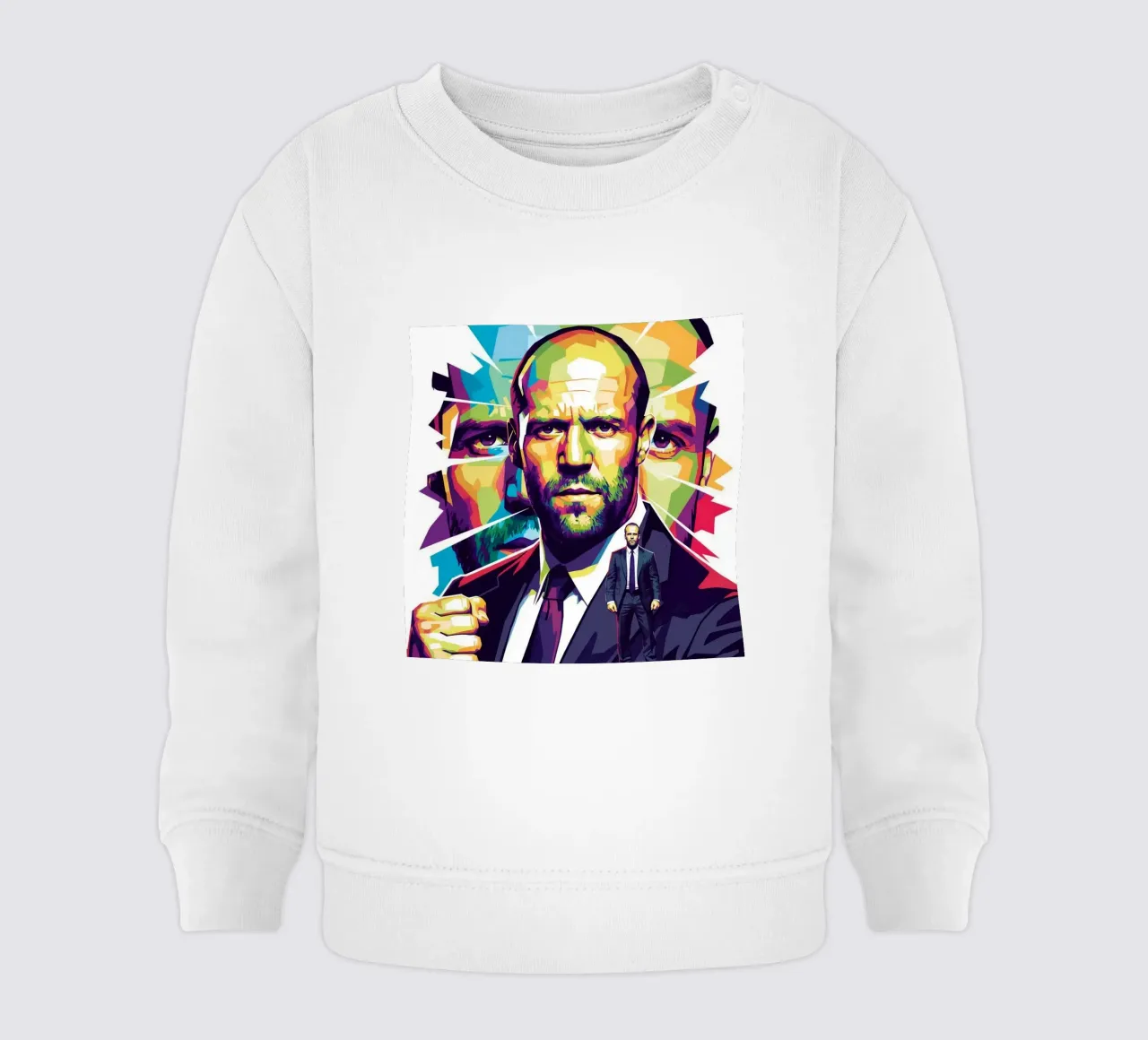 Jason Statham - WPAP art style (2) felpa neonato da Hantamrata