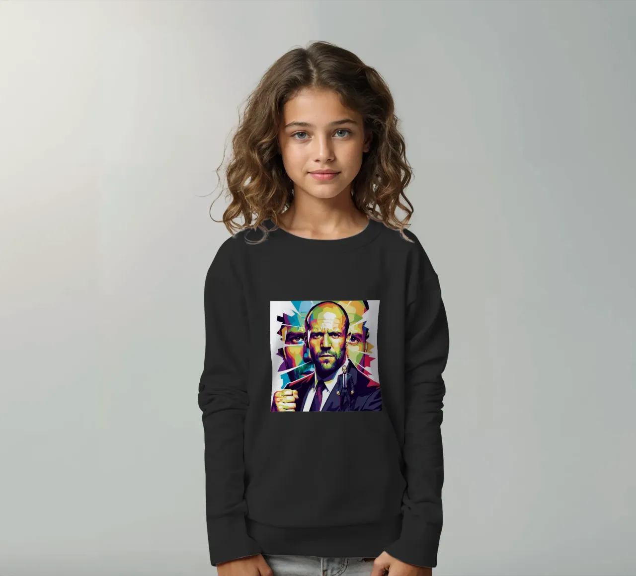 Jason Statham - WPAP art style (2) felpa bambino da Hantamrata