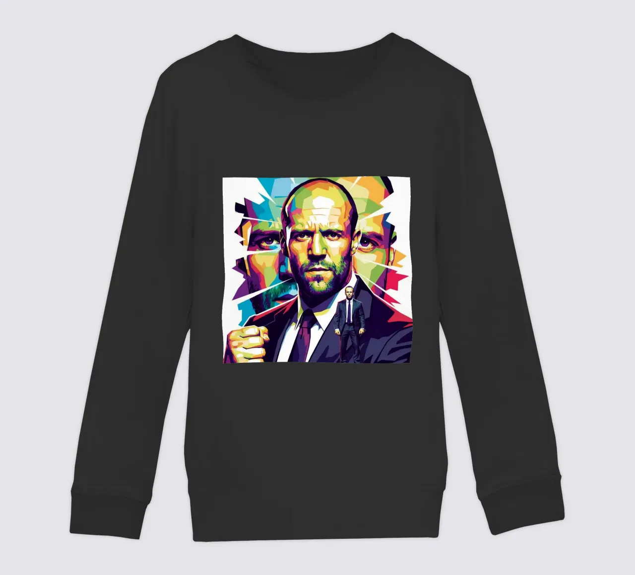 Jason Statham - WPAP art style (2) felpa bambino da Hantamrata