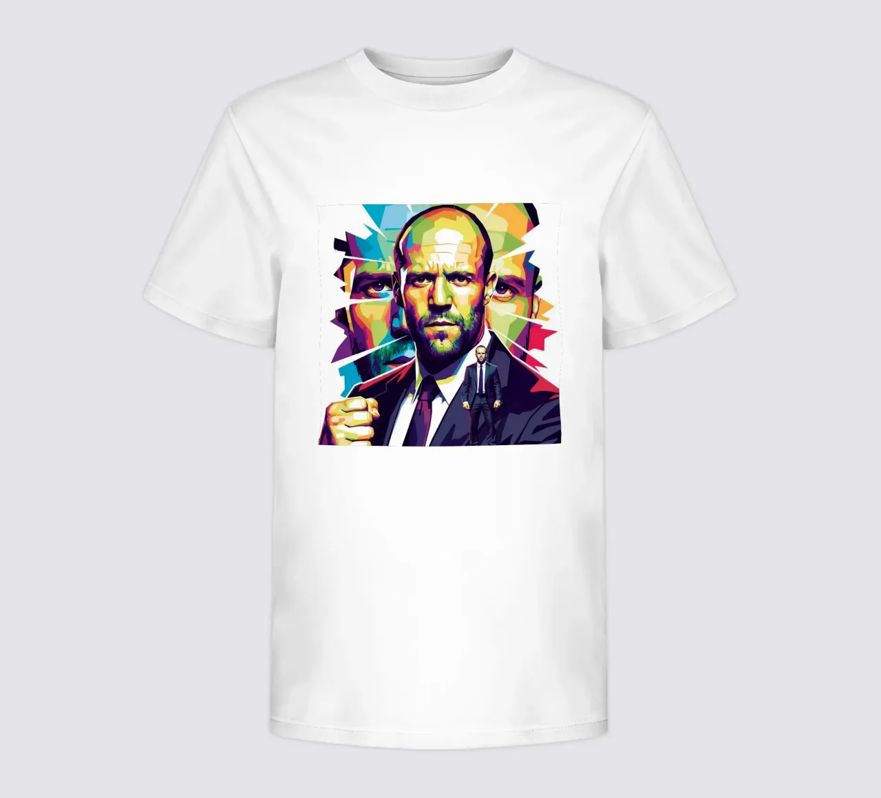 Jason Statham - WPAP art style (2) t-shirt bambini da Hantamrata