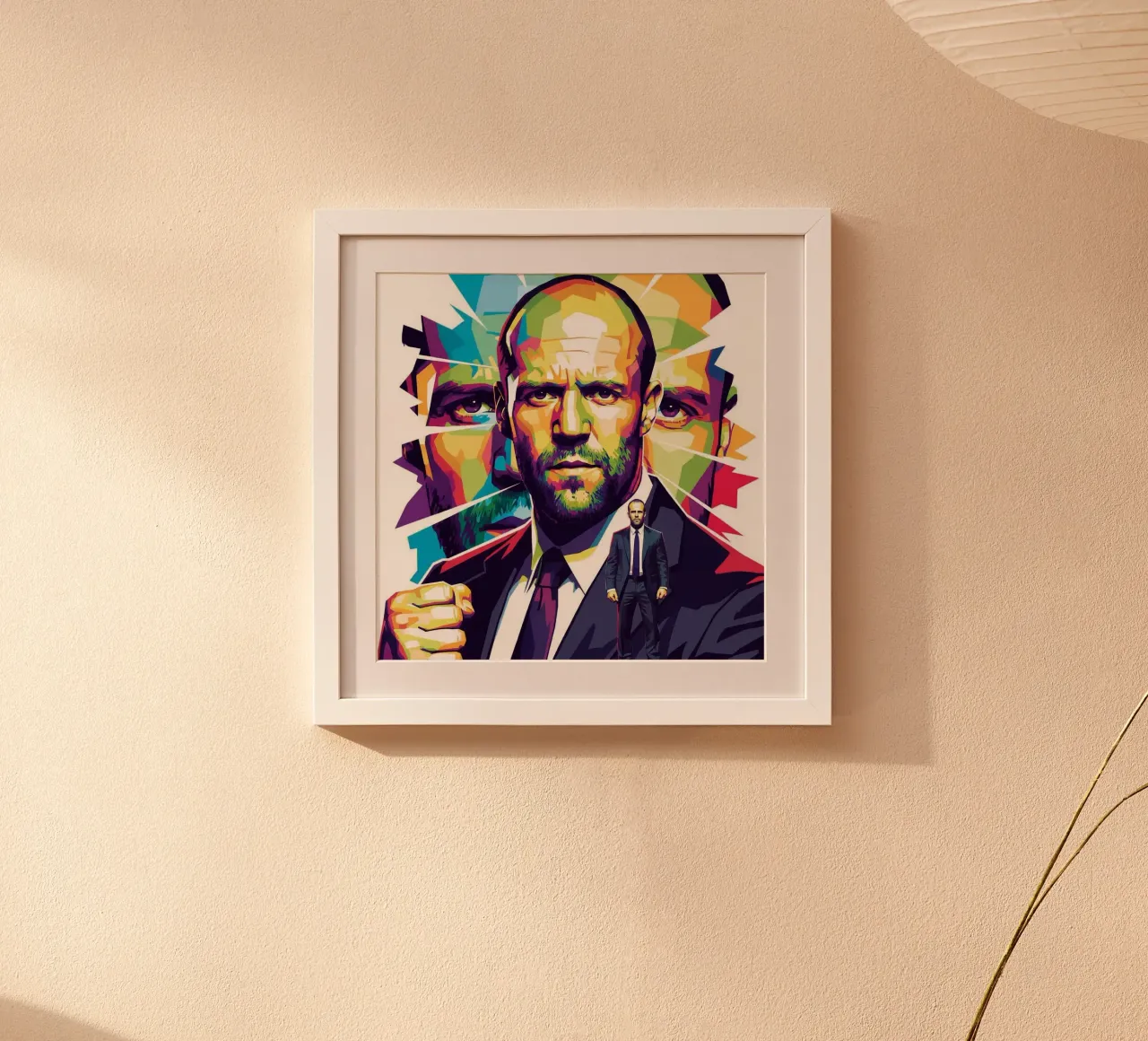 Jason Statham - WPAP art style (2) carta hahnemühle da Hantamrata