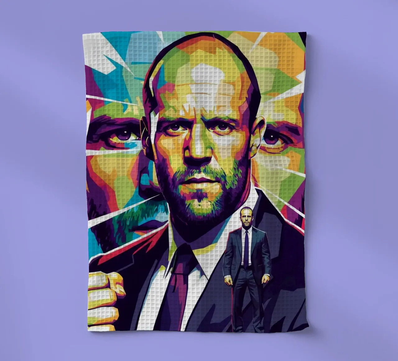 Jason Statham - WPAP art style (2) canovaccio da cucina da Hantamrata