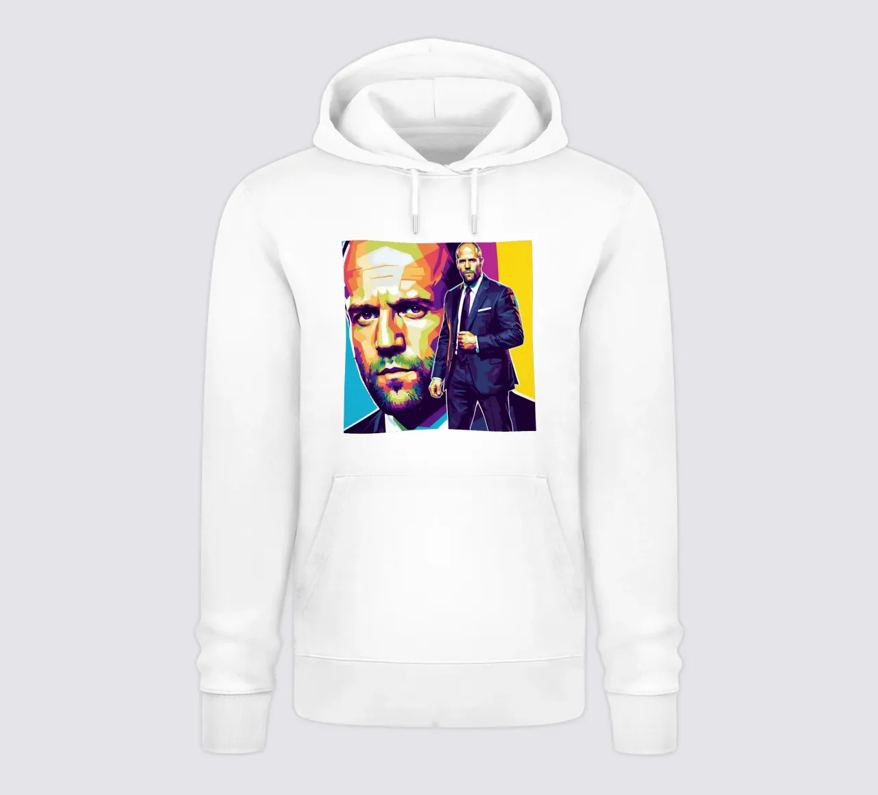Jason Statham - WPAP art style (3) felpa con cappuccio da Hantamrata