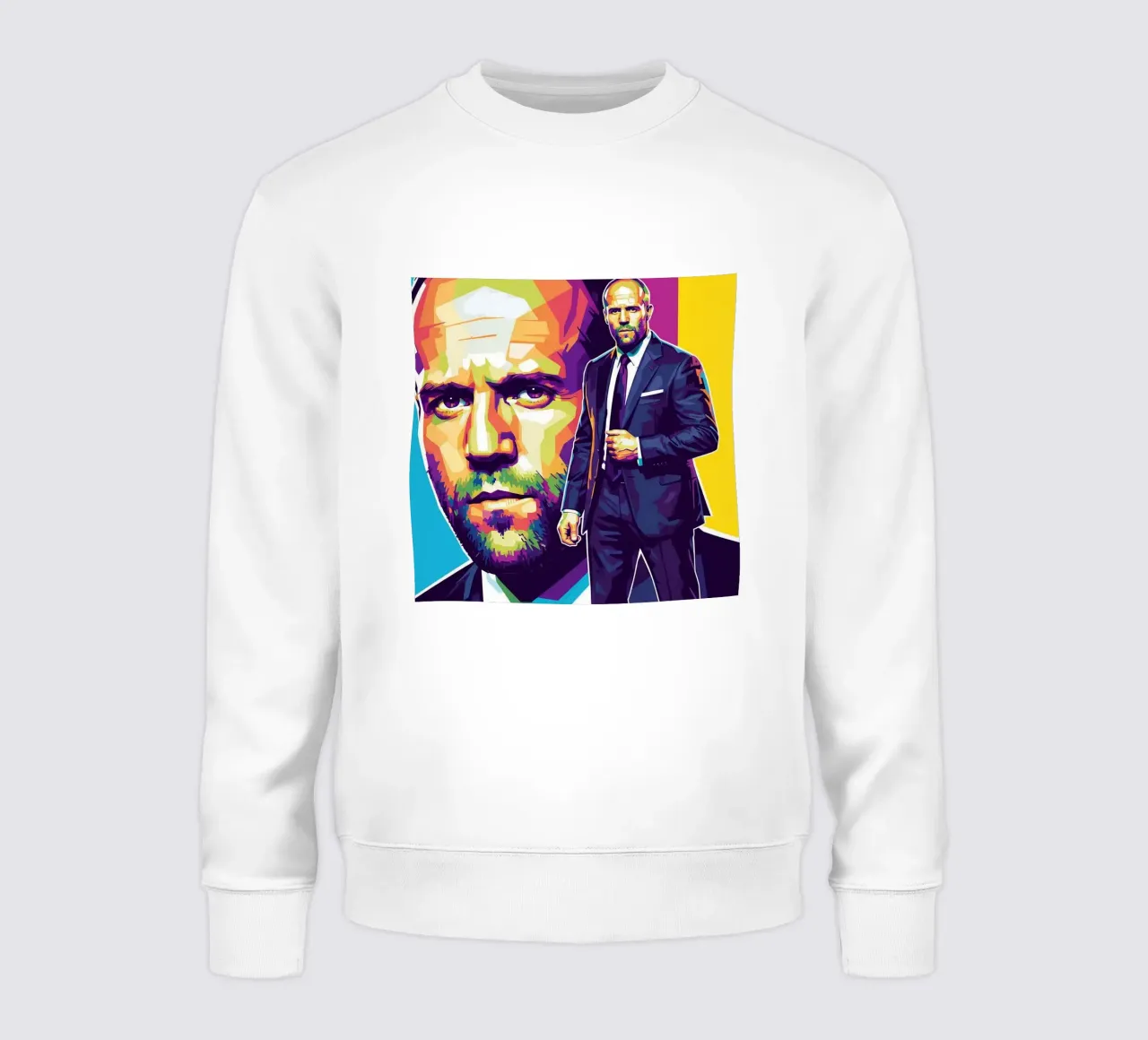 Jason Statham - WPAP art style (3) felpa da Hantamrata