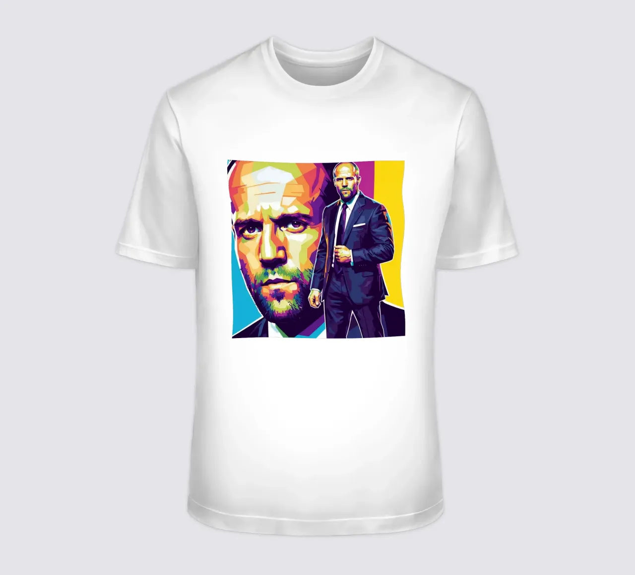 Jason Statham - WPAP art style (3) t-shirt da Hantamrata
