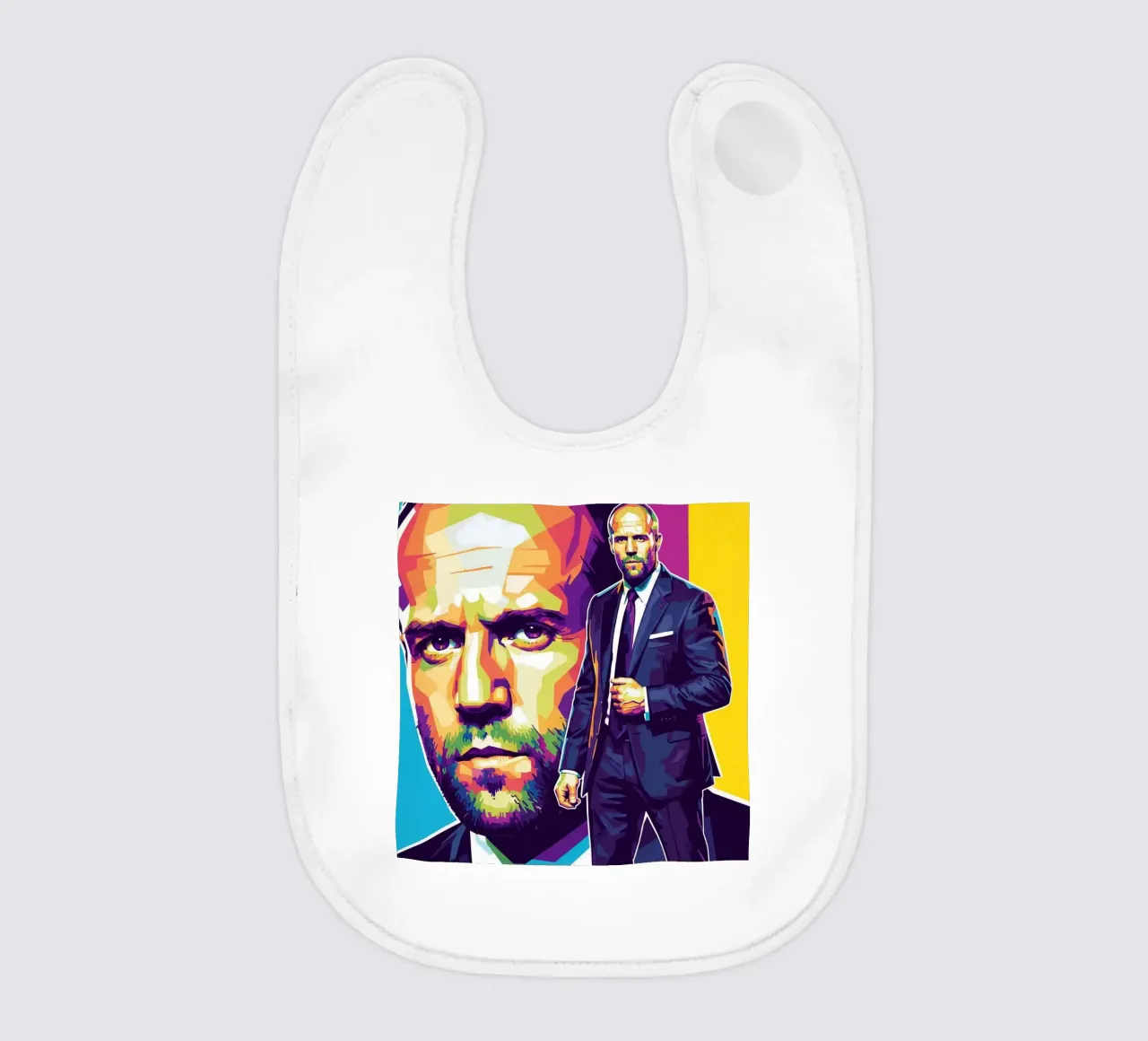 Jason Statham - WPAP art style (3) bavaglino da Hantamrata