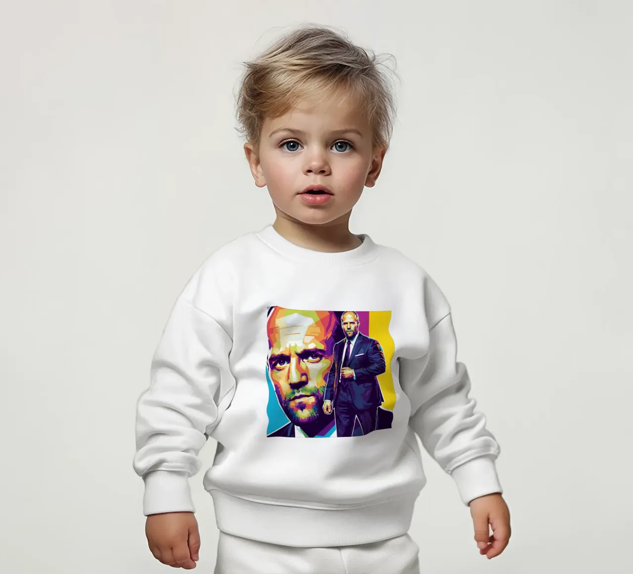 Jason Statham - WPAP art style (3) felpa neonato da Hantamrata