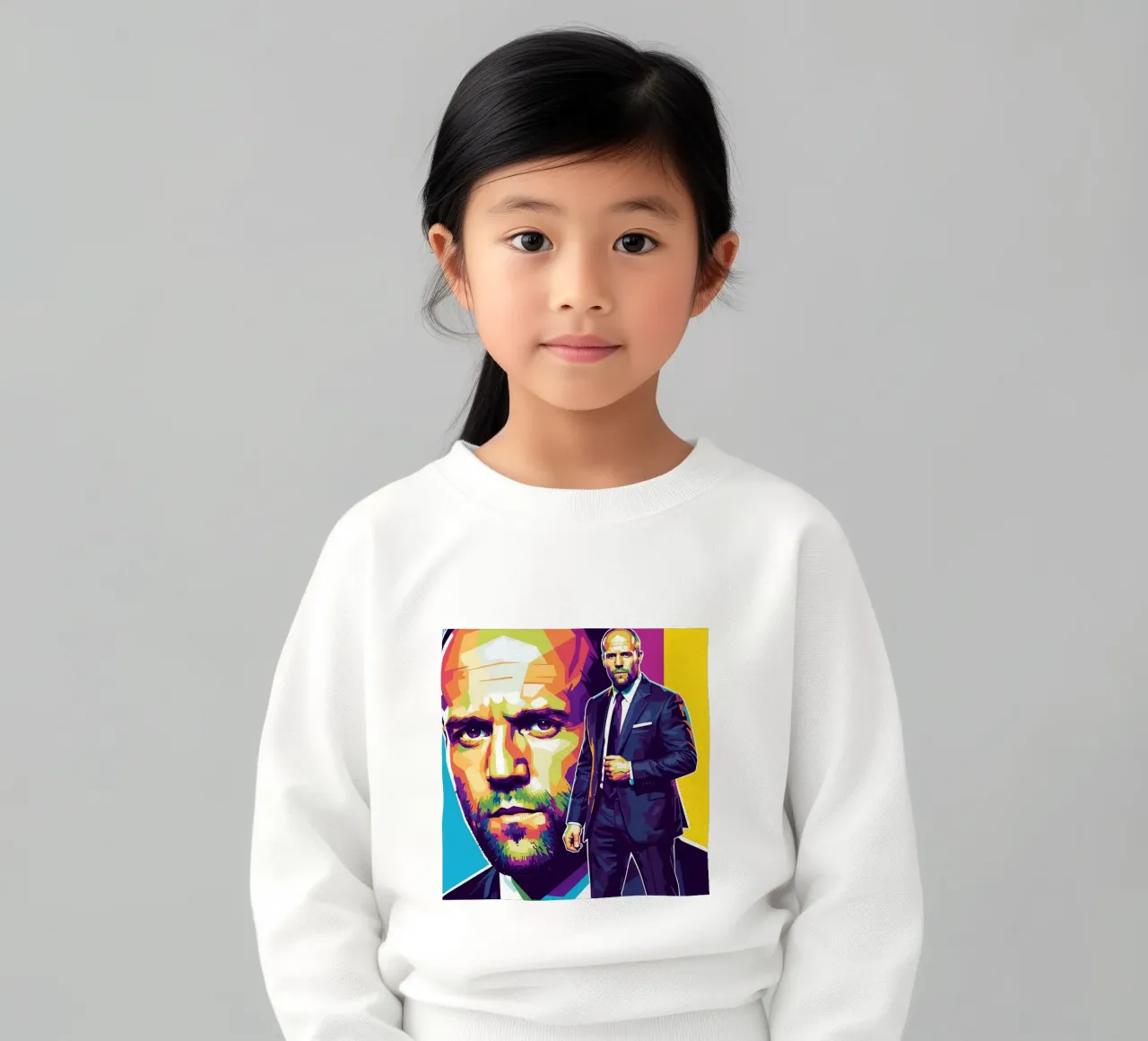 Jason Statham - WPAP art style (3) felpa bambino da Hantamrata